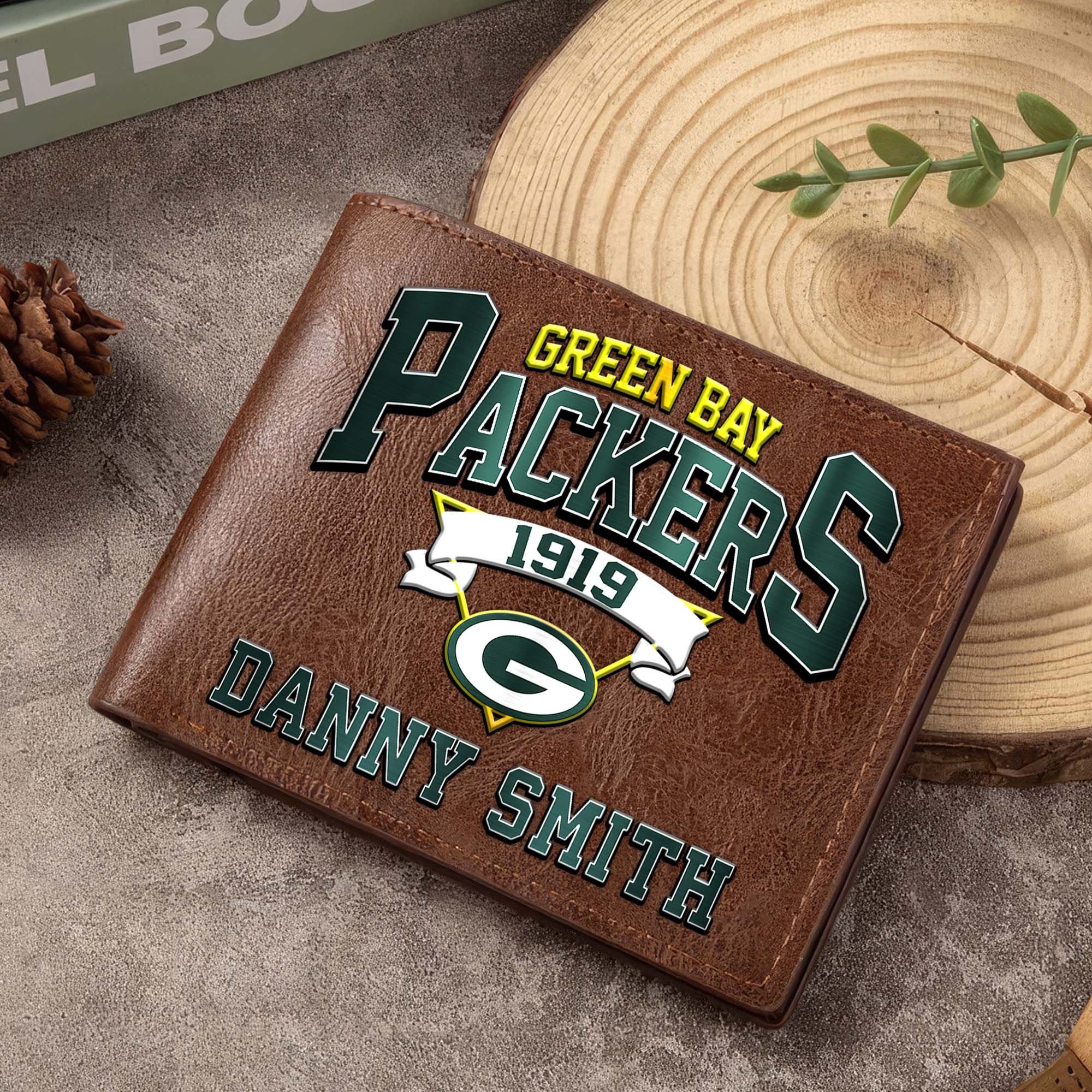 Green Bay Packers Men Wallet Custom Your Name, Football Team Men Wallet For Fans, Gifts For Football Lovers EHIVM-0114463 - Image 6