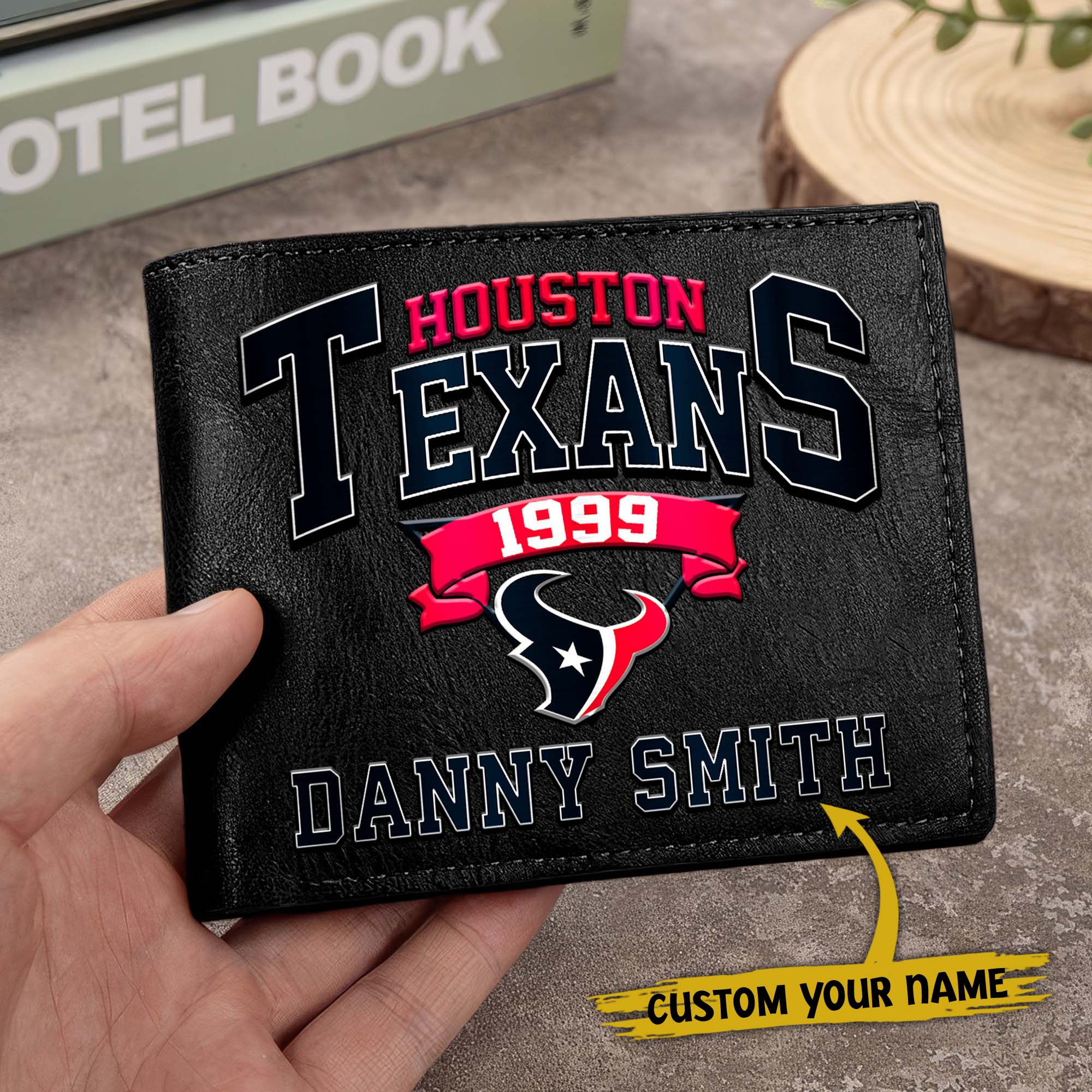 Alternative view of Houston Texans Men Wallet Custom Your Name, Football Team Men Wallet For Fans, Gifts For Football Lovers EHIVM-0114463