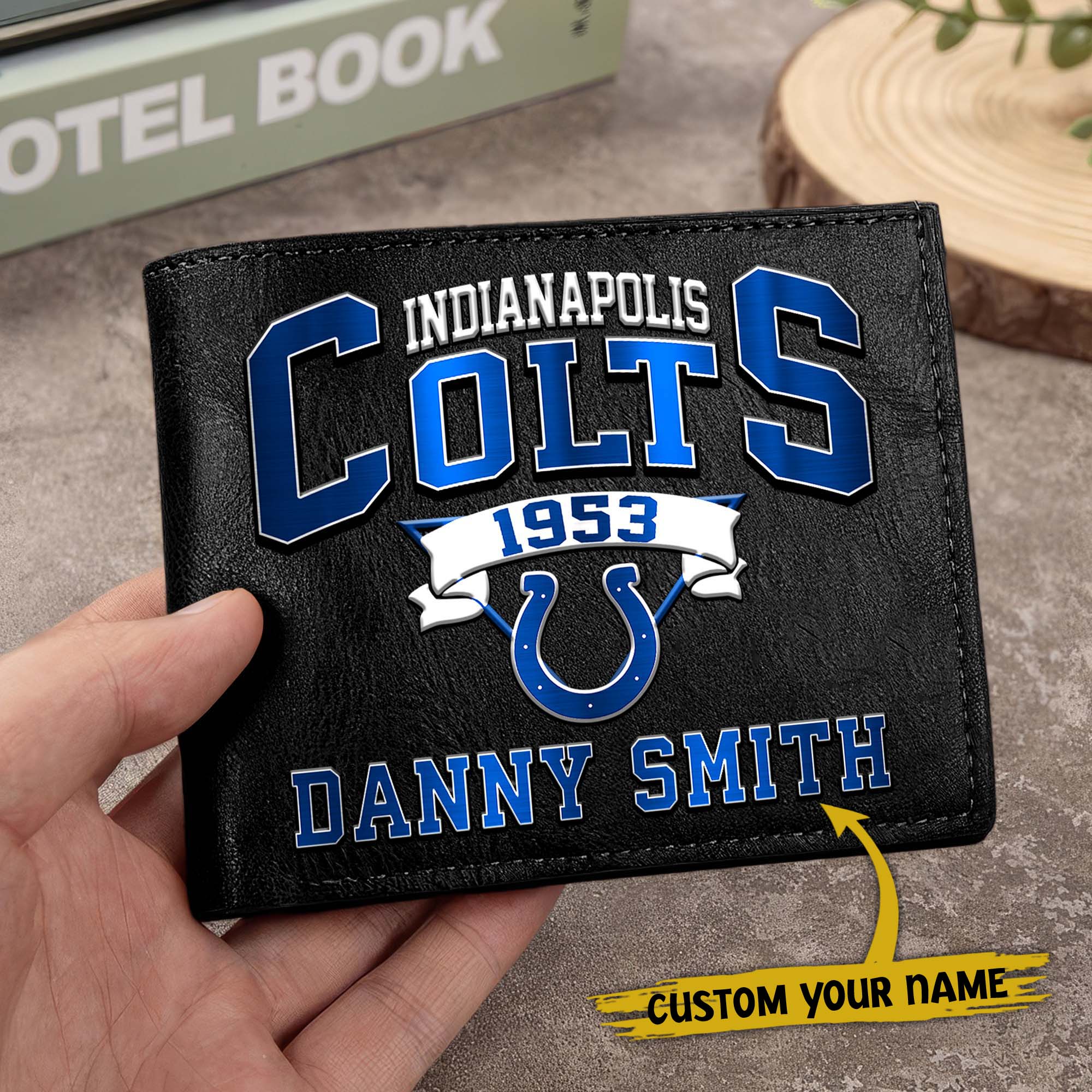 Alternative view of Indianapolis Colts Men Wallet Custom Your Name, Football Team Men Wallet For Fans, Gifts For Football Lovers EHIVM-0114463