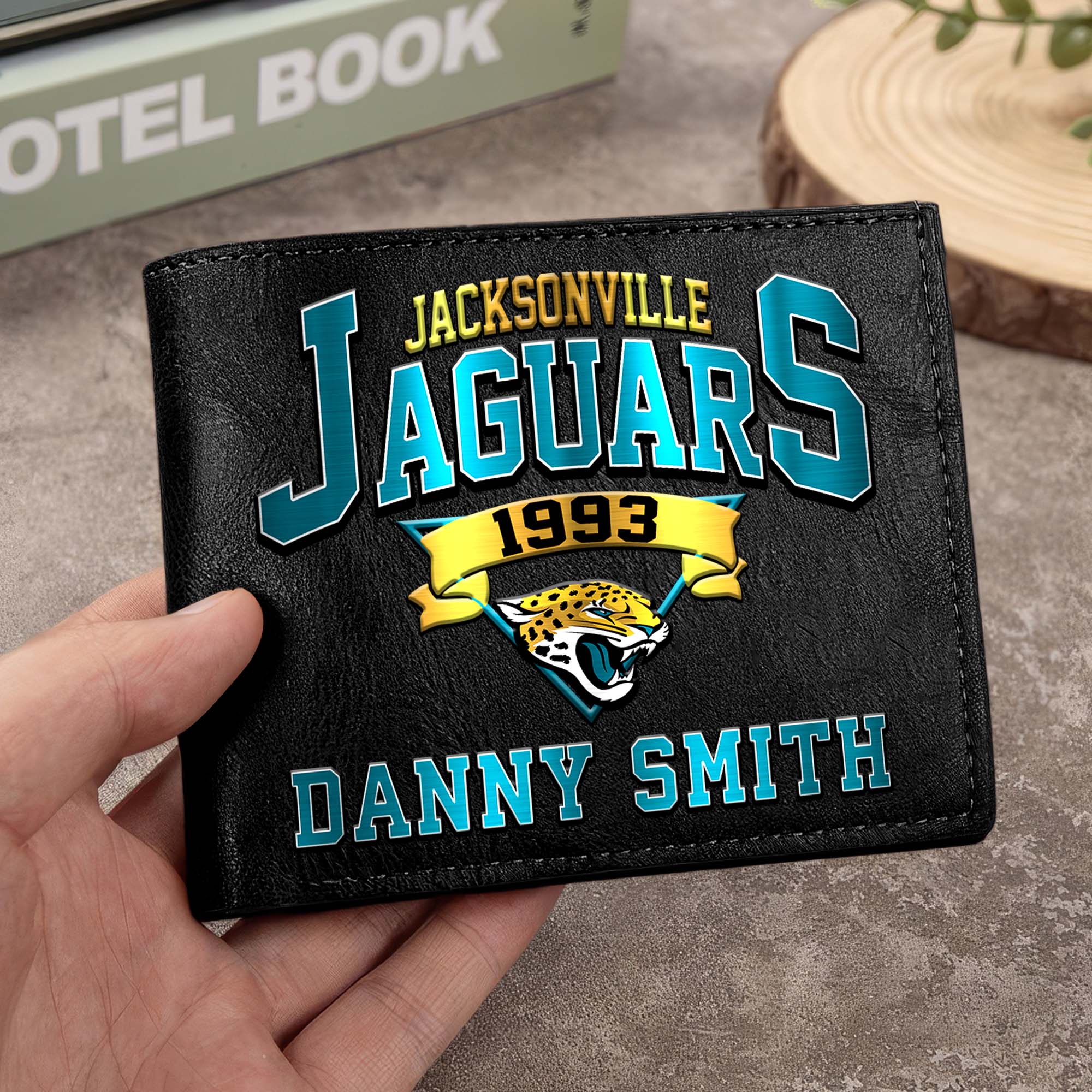 Jacksonville Jaguars Men Wallet Custom Your Name, Football Team Men Wallet For Fans, Gifts For Football Lovers EHIVM-0114463