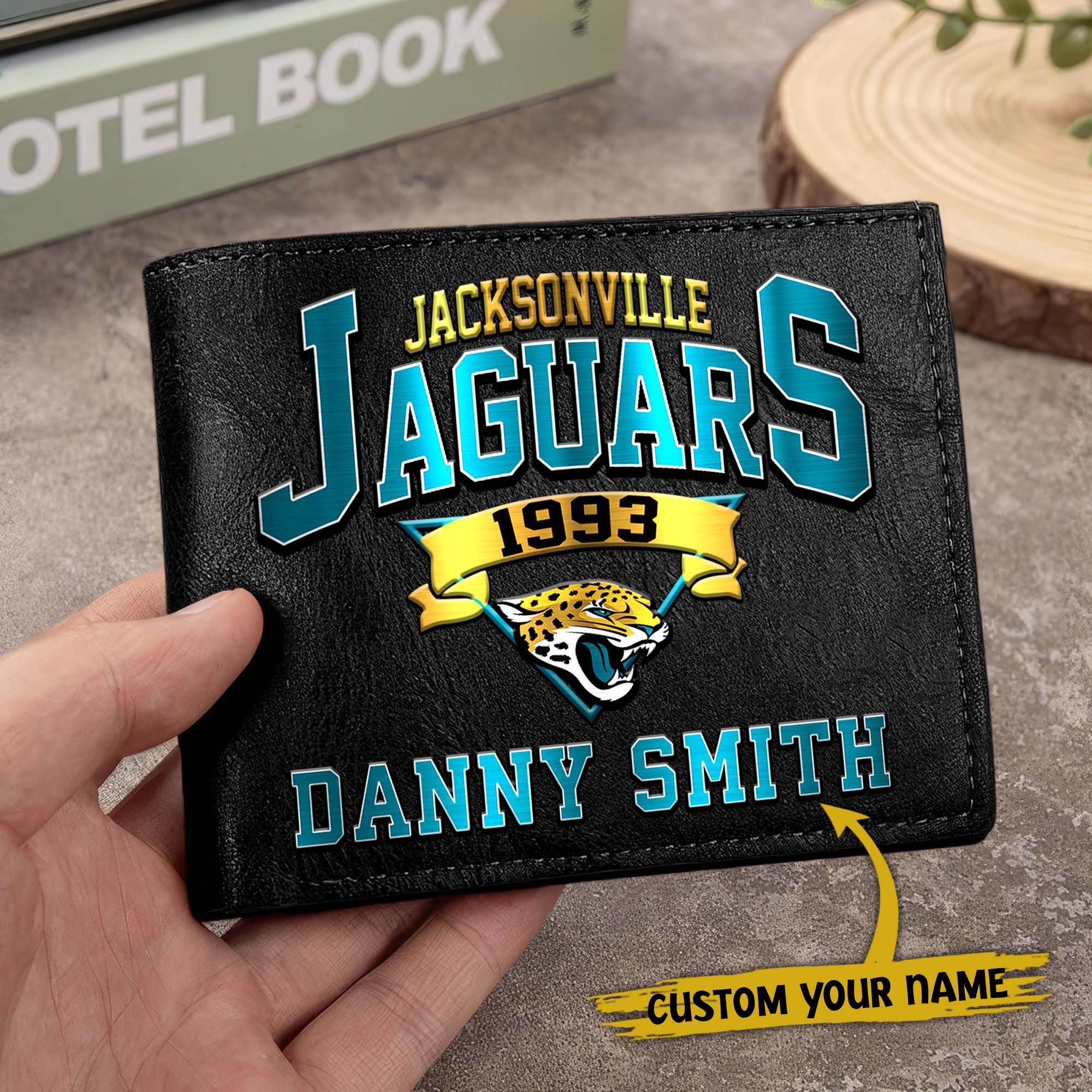 Alternative view of Jacksonville Jaguars Men Wallet Custom Your Name, Football Team Men Wallet For Fans, Gifts For Football Lovers EHIVM-0114463