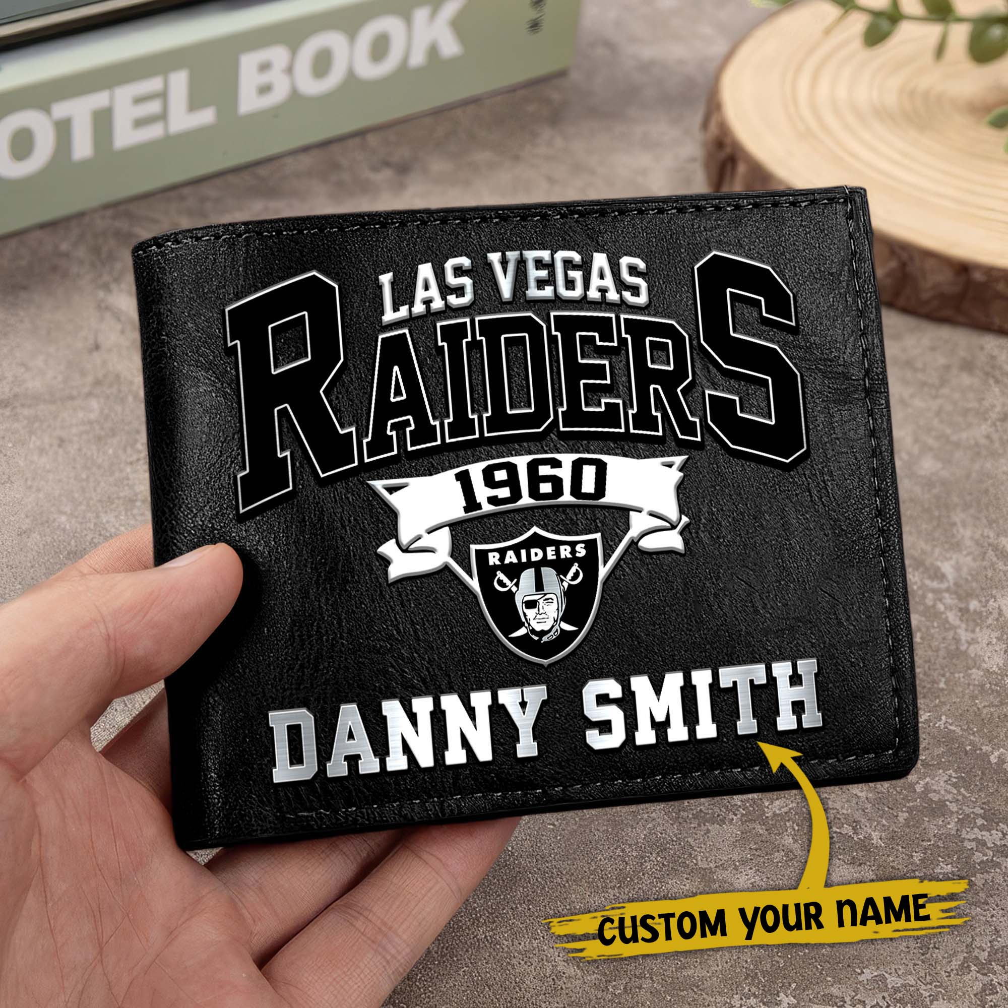 Alternative view of Las Vegas Raiders Men Wallet Custom Your Name, Football Team Men Wallet For Fans, Gifts For Football Lovers EHIVM-0114463