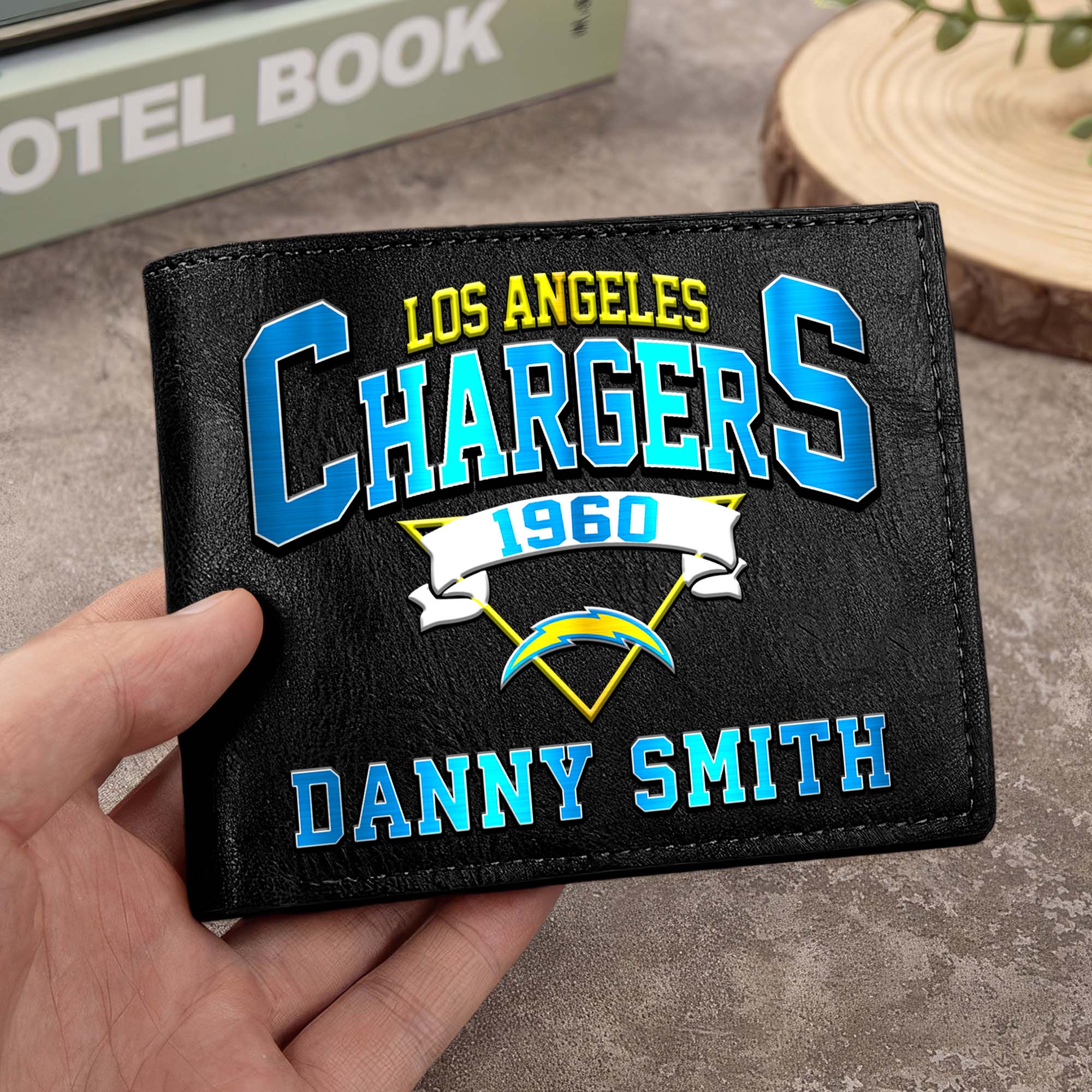 Los Angeles Chargers Men Wallet Custom Your Name, Football Team Men Wallet For Fans, Gifts For Football Lovers EHIVM-0114463