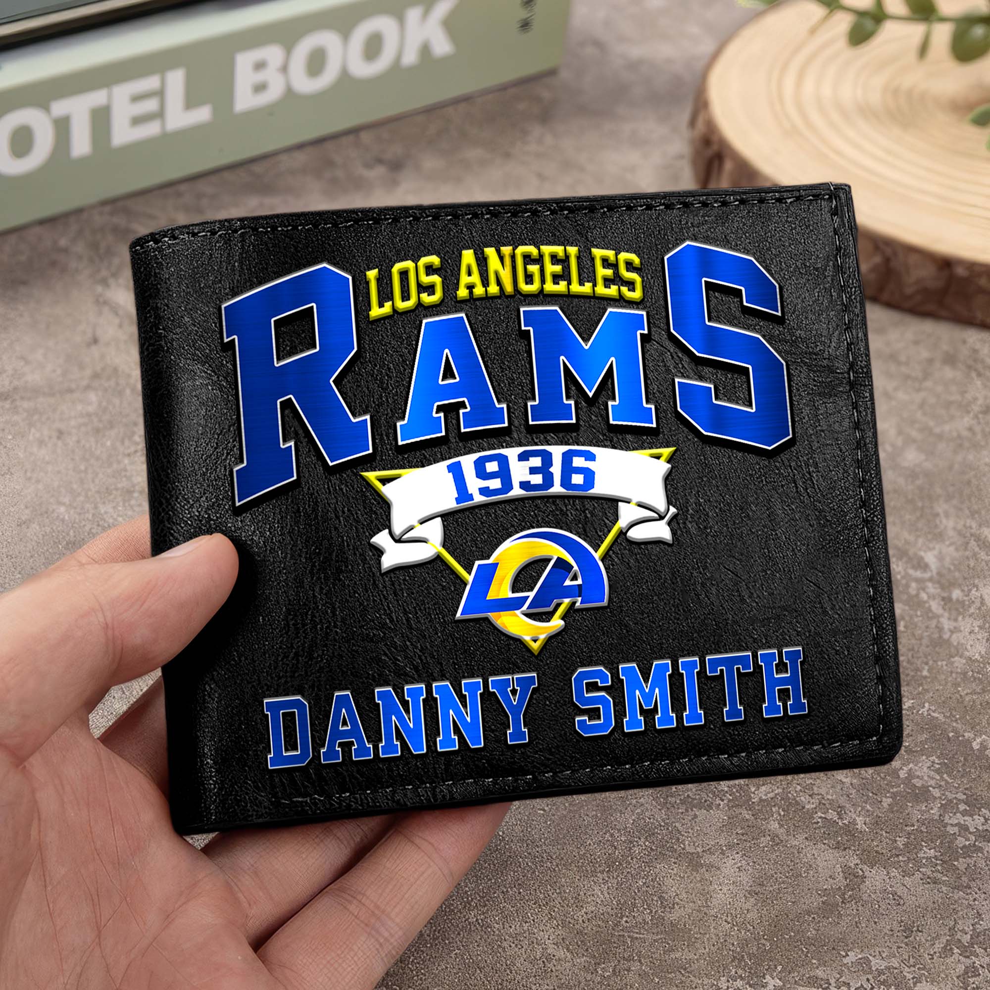 Los Angeles Rams Men Wallet Custom Your Name, Football Team Men Wallet For Fans, Gifts For Football Lovers EHIVM-0114463