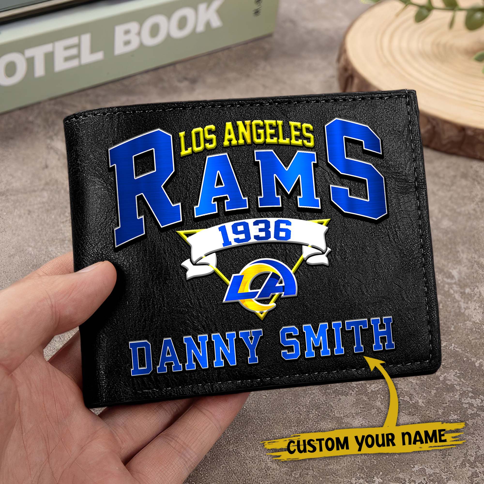 Alternative view of Los Angeles Rams Men Wallet Custom Your Name, Football Team Men Wallet For Fans, Gifts For Football Lovers EHIVM-0114463