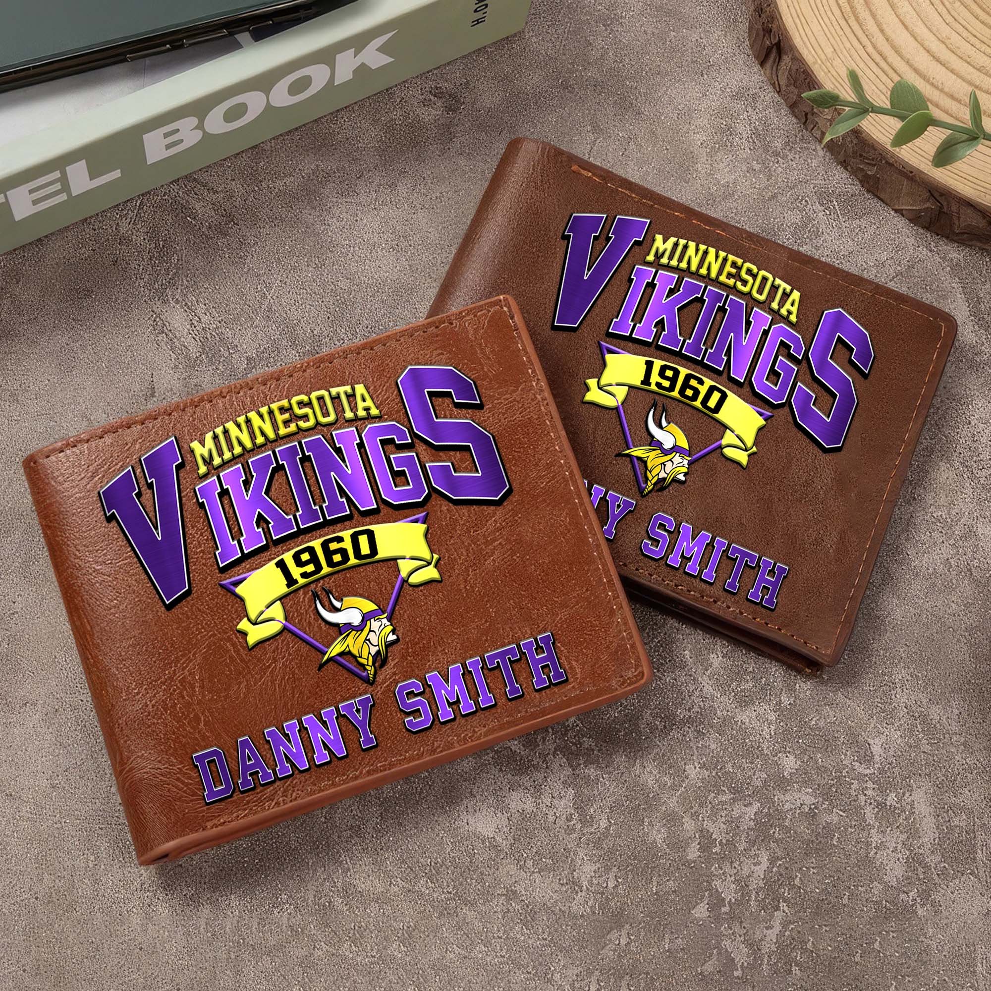 Minnesota Vikings Men Wallet Custom Your Name, Football Team Men Wallet For Fans, Gifts For Football Lovers EHIVM-0114463 - Image 5