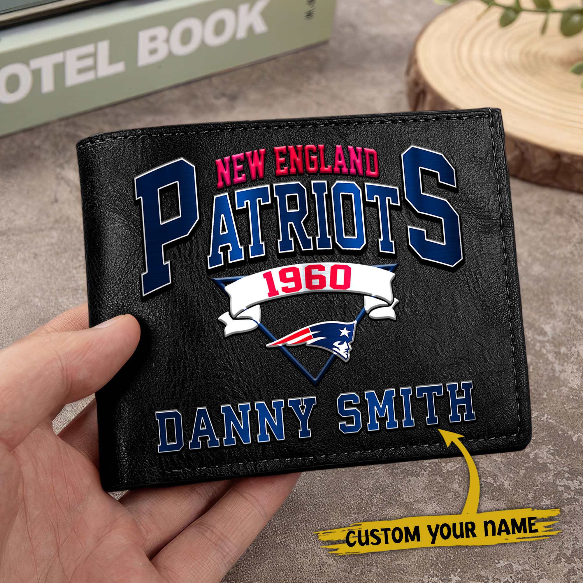 Alternative view of New England Patriots Men Wallet Custom Your Name, Football Team Men Wallet For Fans, Gifts For Football Lovers EHIVM-0114463
