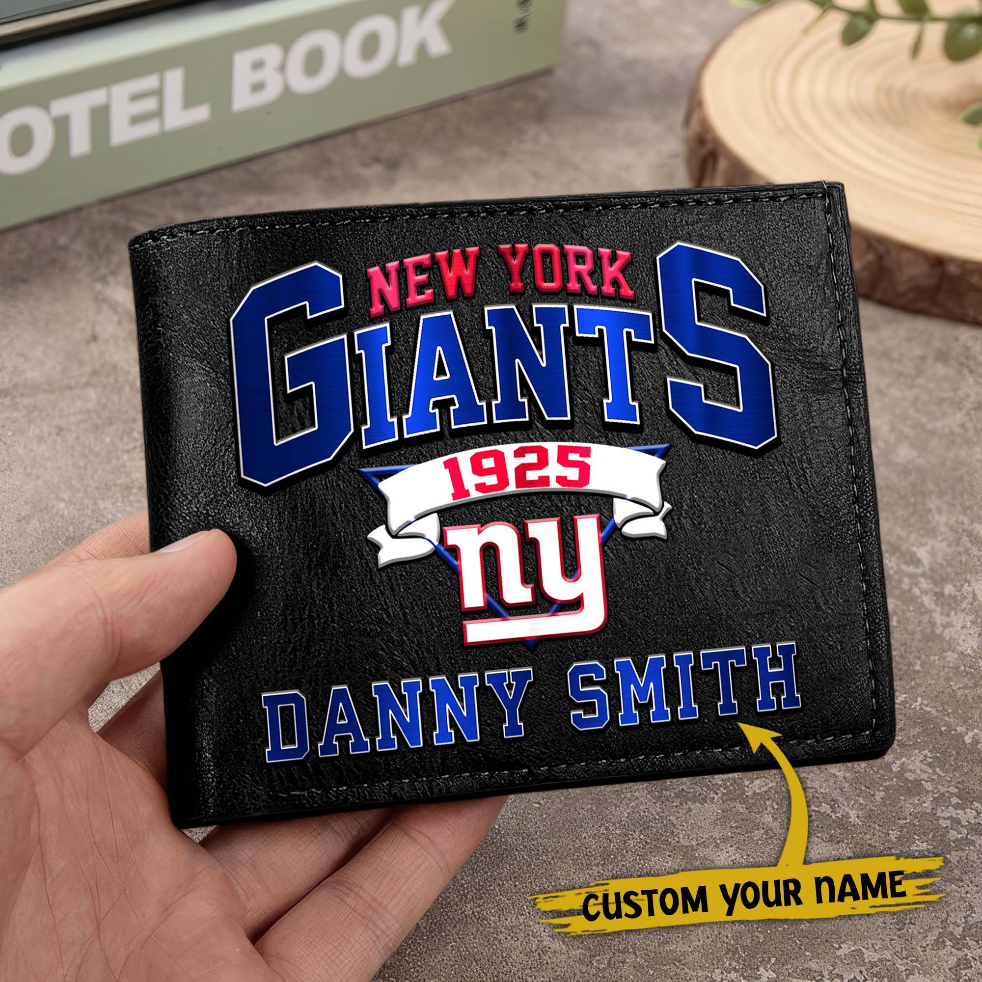 Alternative view of New York Giants Men Wallet Custom Your Name, Football Team Men Wallet For Fans, Gifts For Football Lovers EHIVM-0114463