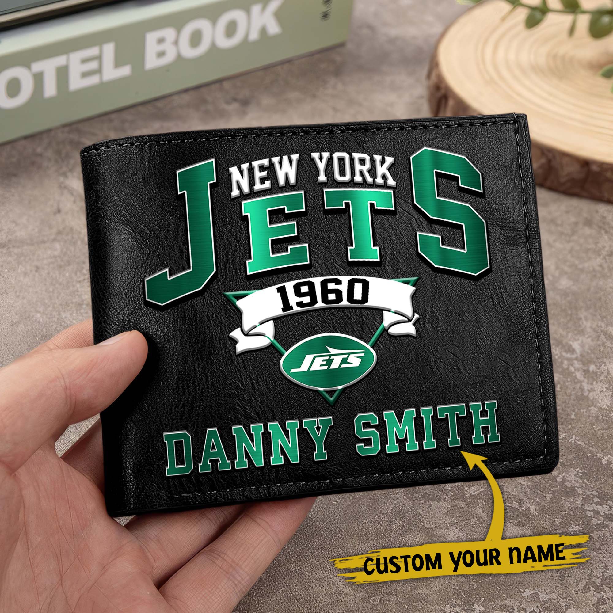 Alternative view of New York Jets Men Wallet Custom Your Name, Football Team Men Wallet For Fans, Gifts For Football Lovers EHIVM-0114463