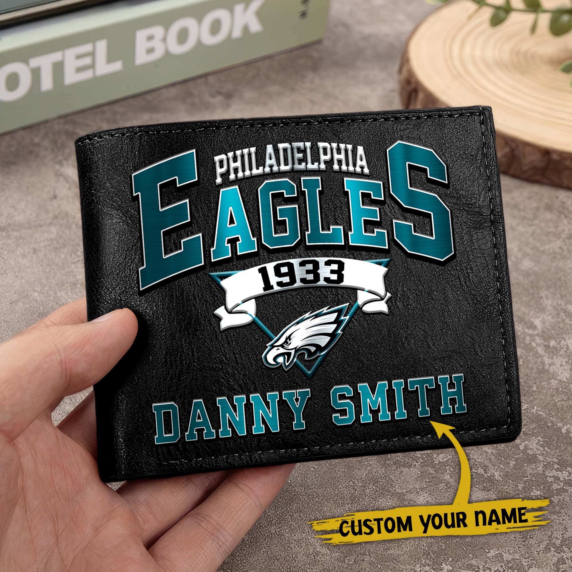 Alternative view of Philadelphia Eagles Men Wallet Custom Your Name, Football Team Men Wallet For Fans, Gifts For Football Lovers EHIVM-0114463