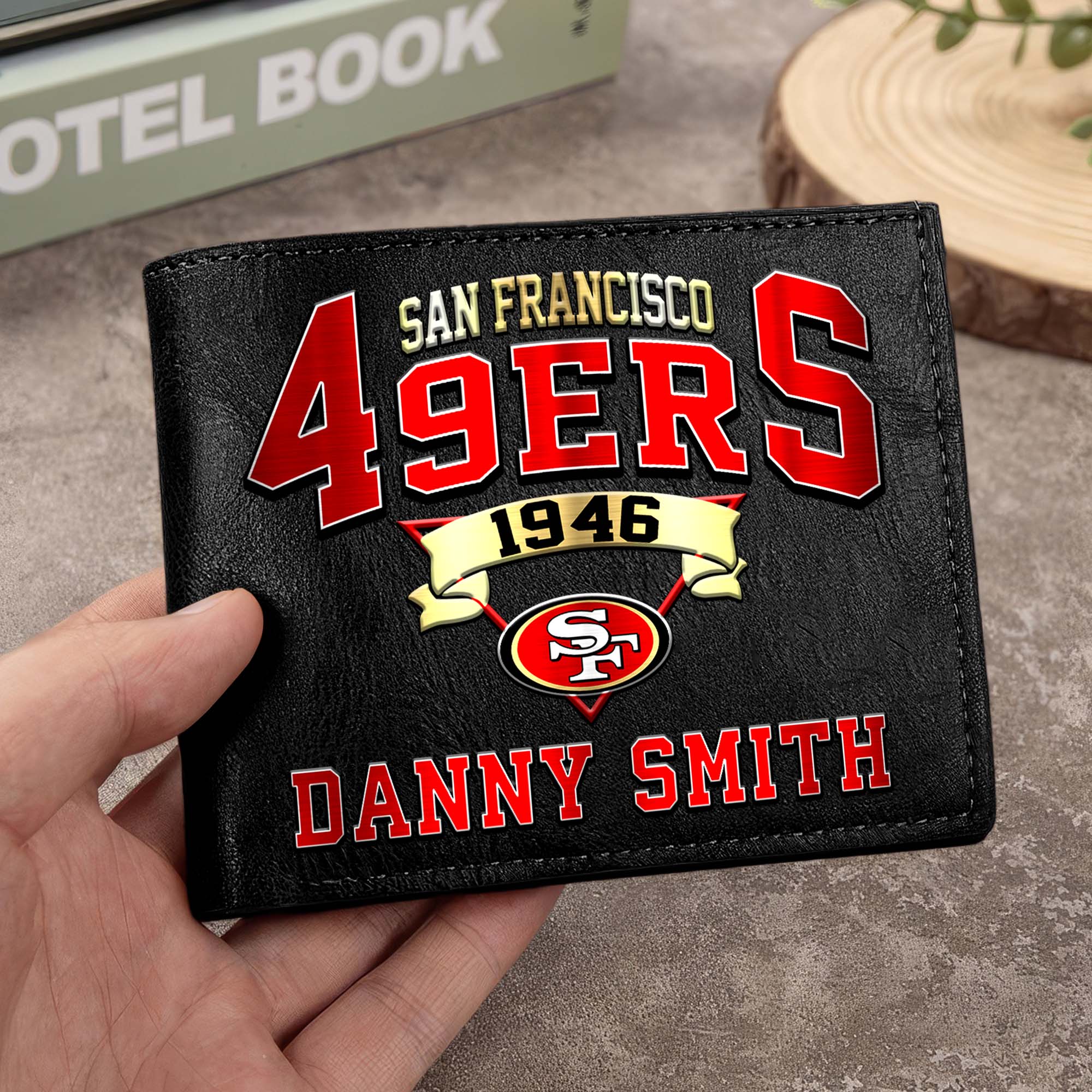 San Francisco 49ers Men Wallet Custom Your Name, Football Team Men Wallet For Fans, Gifts For Football Lovers EHIVM-0114463
