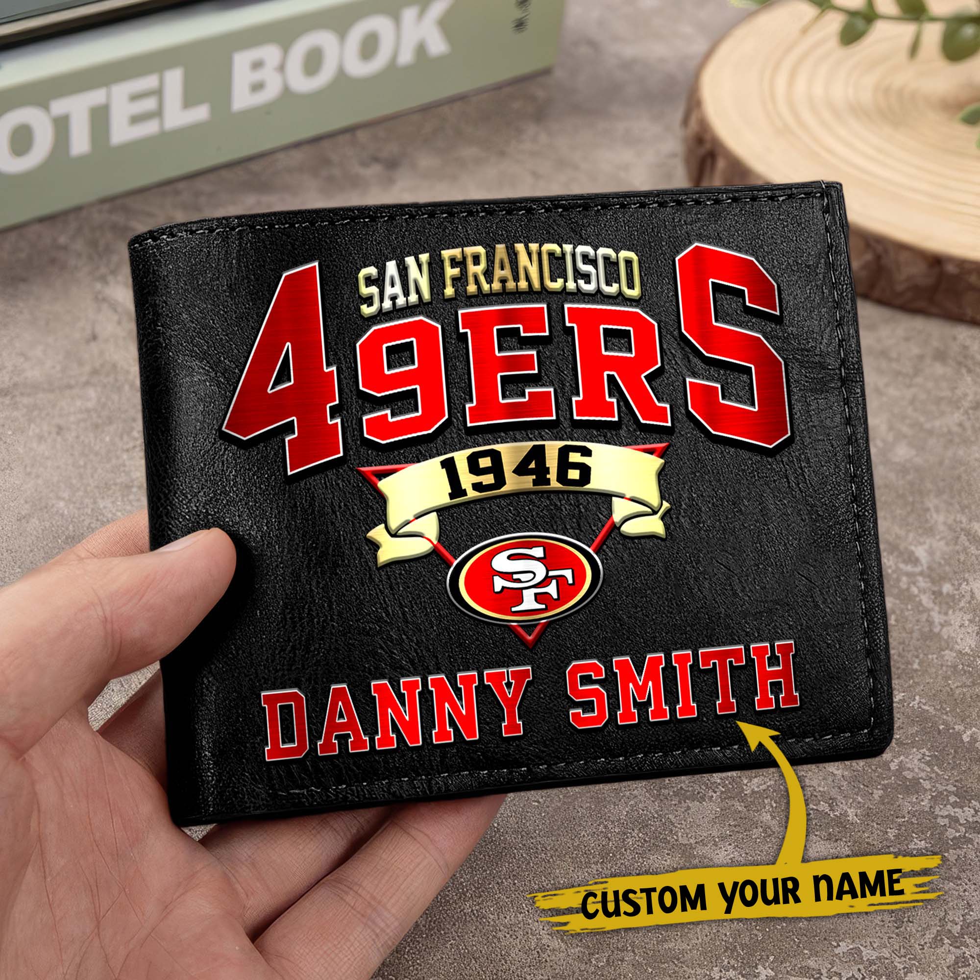 Alternative view of San Francisco 49ers Men Wallet Custom Your Name, Football Team Men Wallet For Fans, Gifts For Football Lovers EHIVM-0114463