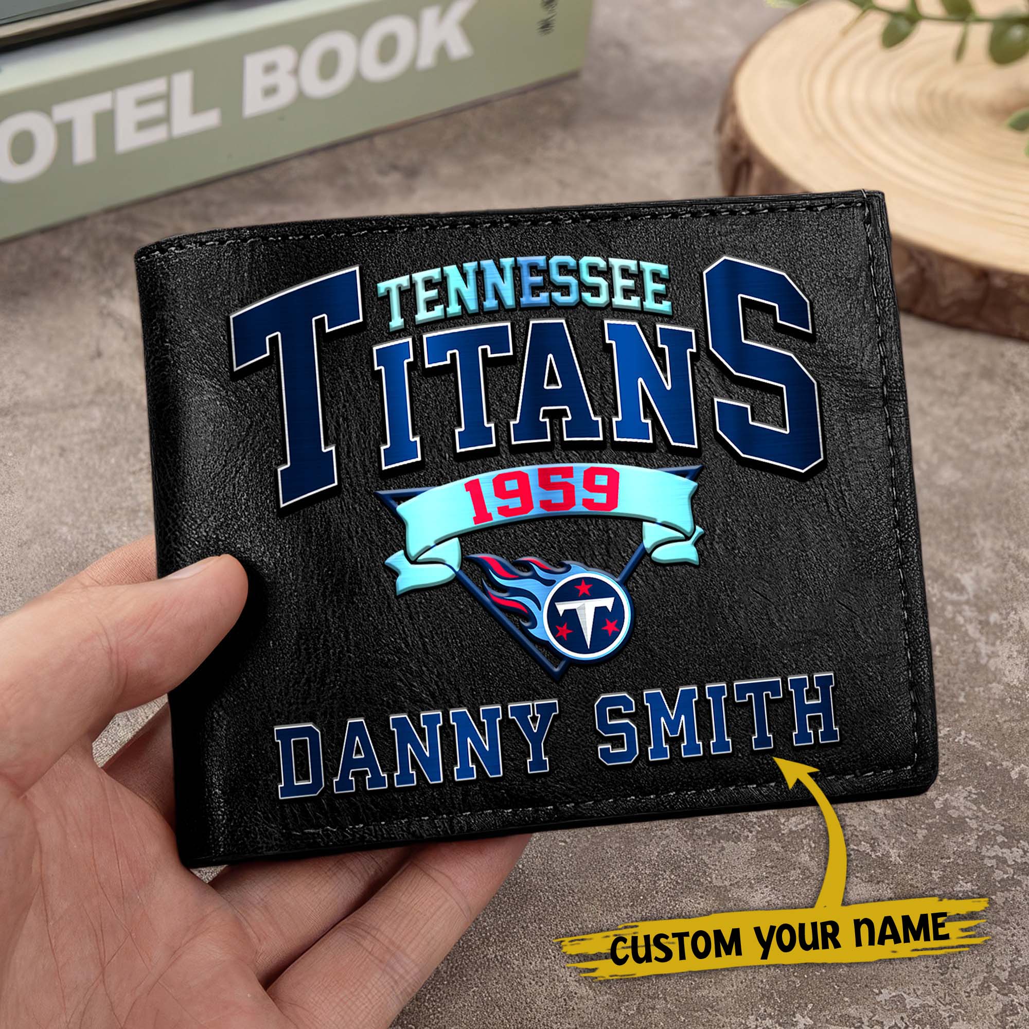 Alternative view of Tennessee Titans Men Wallet Custom Your Name, Football Team Men Wallet For Fans, Gifts For Football Lovers EHIVM-0114463