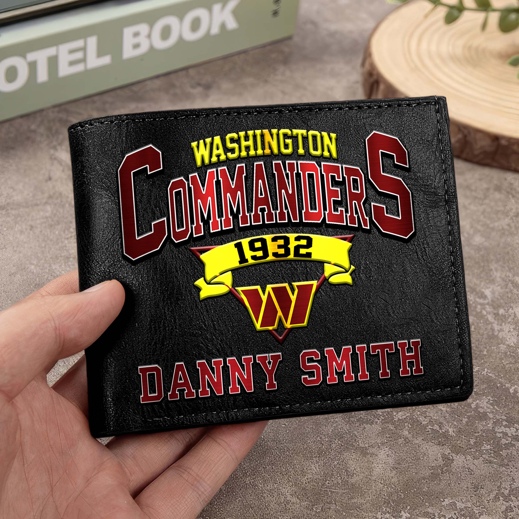 Washington Commanders Men Wallet Custom Your Name, Football Team Men Wallet For Fans, Gifts For Football Lovers EHIVM-0114463