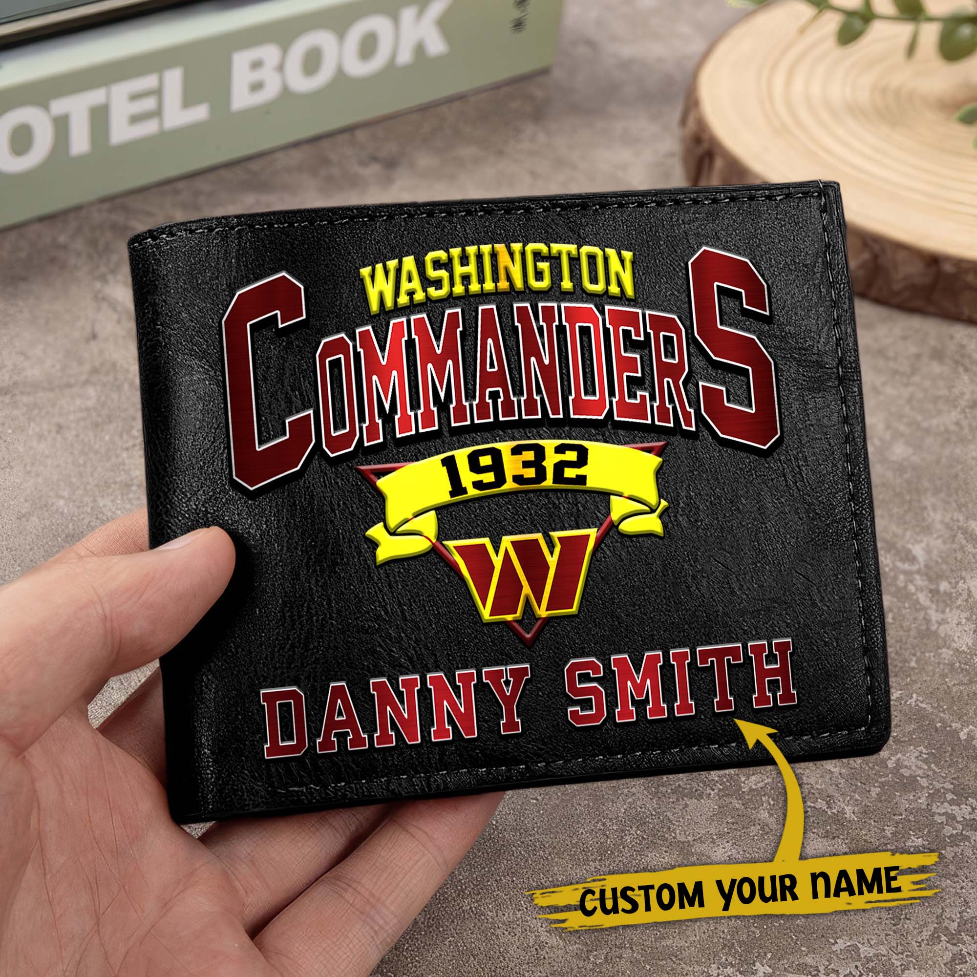Alternative view of Washington Commanders Men Wallet Custom Your Name, Football Team Men Wallet For Fans, Gifts For Football Lovers EHIVM-0114463