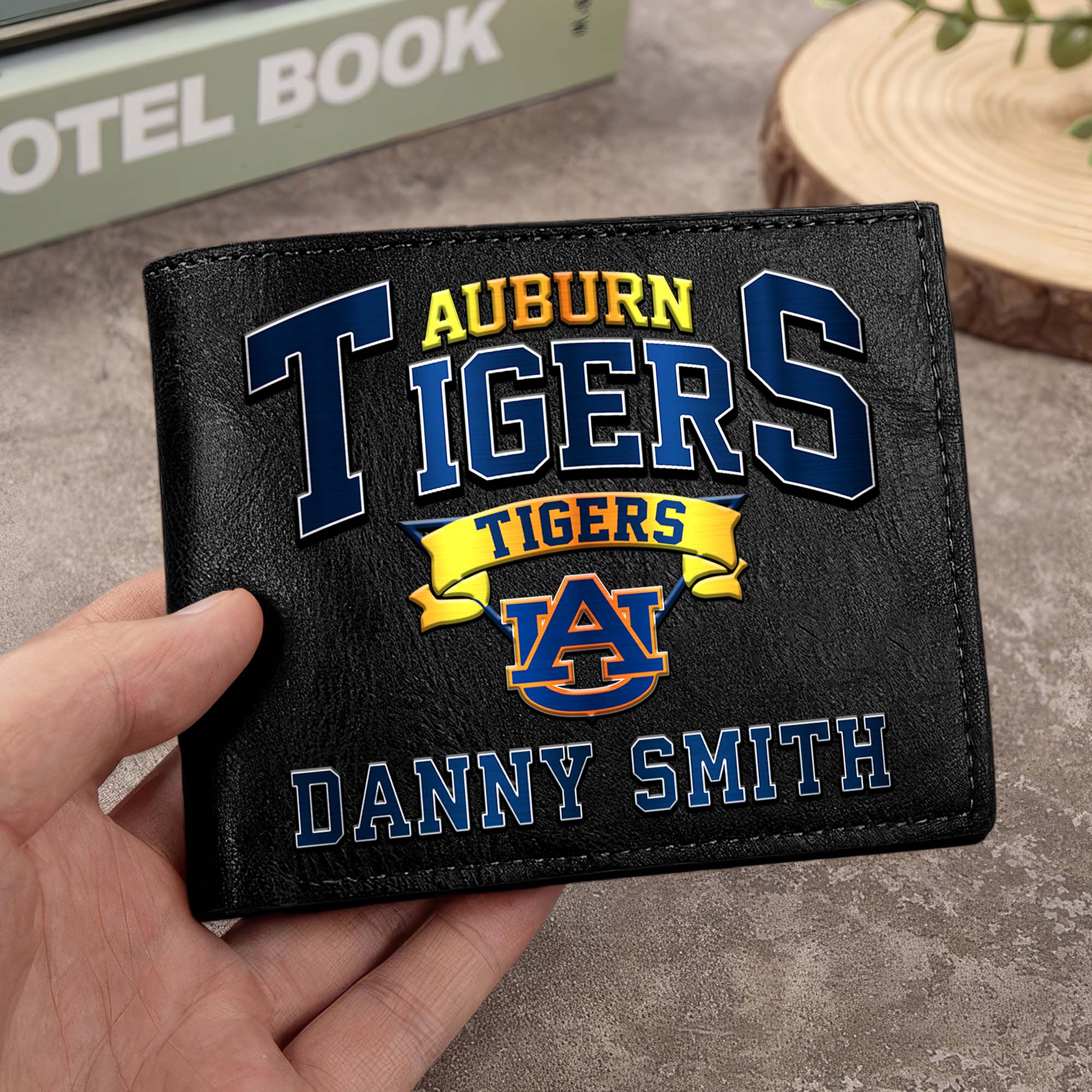 Auburn Tigers Men Wallet Custom Your Name, Football Team Men Wallet For Fans, Gifts For Football Lovers EHIVM-02261050