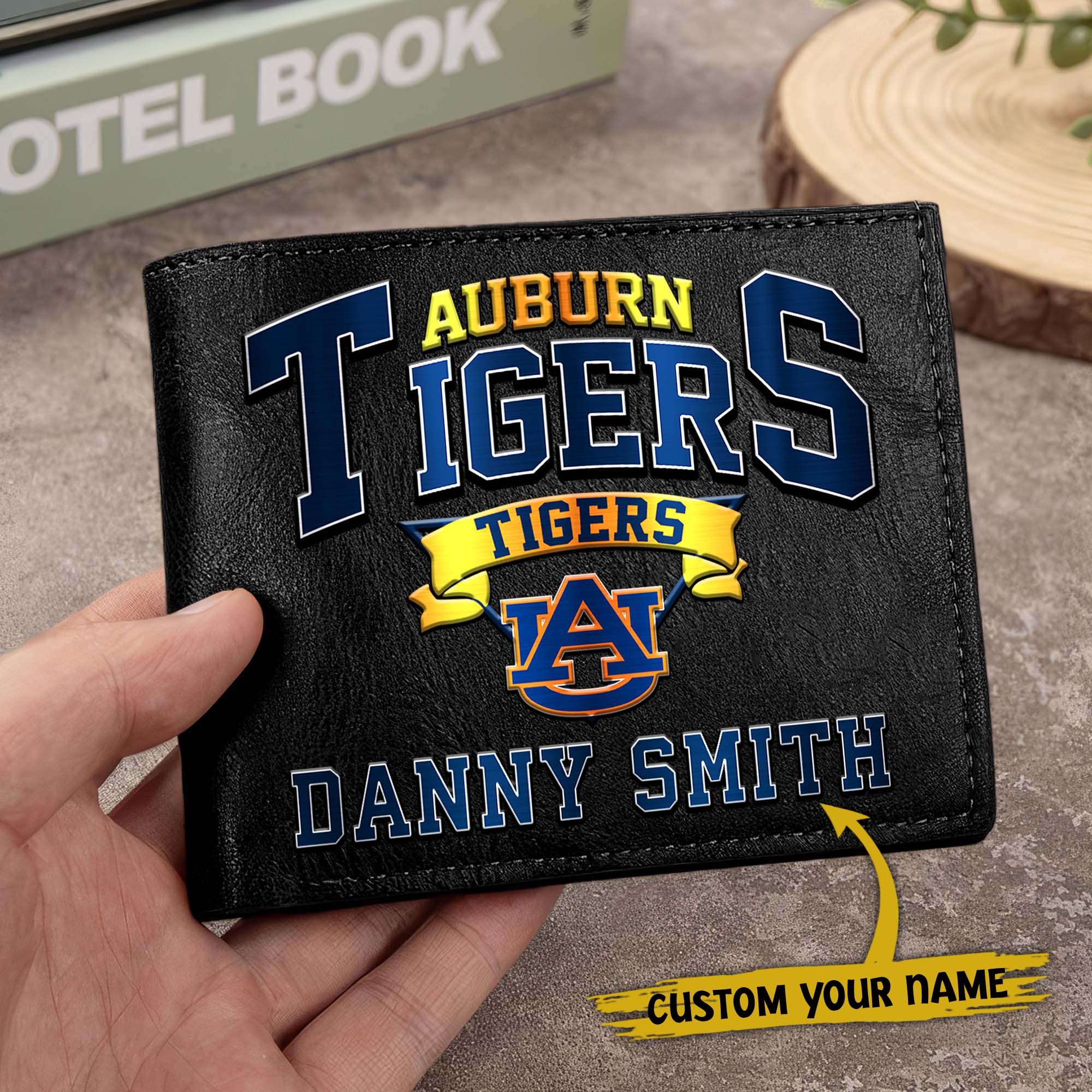 Alternative view of Auburn Tigers Men Wallet Custom Your Name, Football Team Men Wallet For Fans, Gifts For Football Lovers EHIVM-02261050