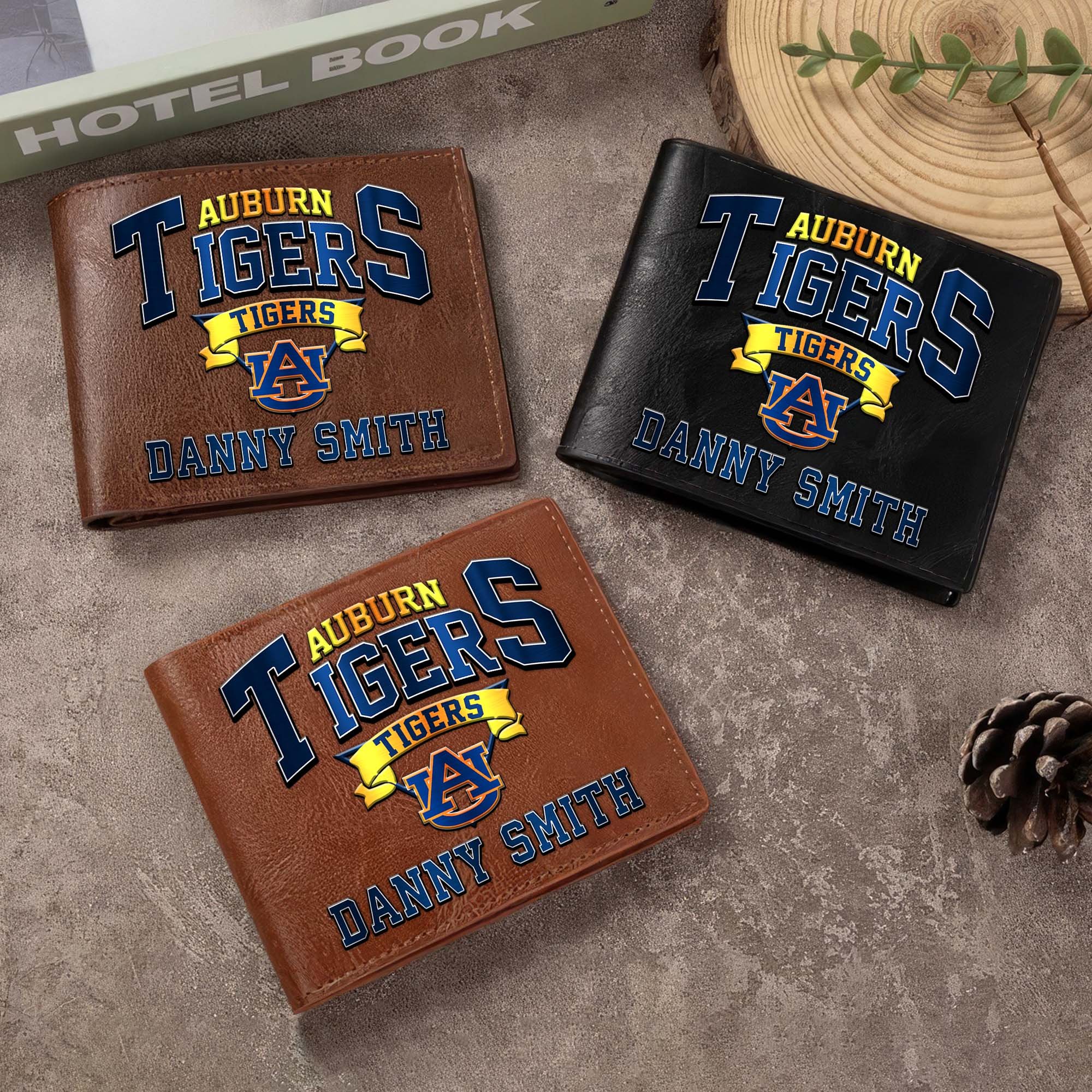 Auburn Tigers Men Wallet Custom Your Name, Football Team Men Wallet For Fans, Gifts For Football Lovers EHIVM-02261050 - Image 3