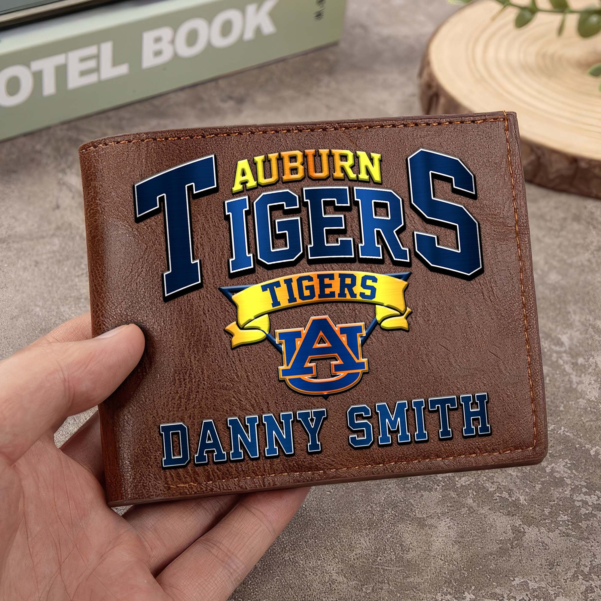 Auburn Tigers Men Wallet Custom Your Name, Football Team Men Wallet For Fans, Gifts For Football Lovers EHIVM-02261050 - Image 4