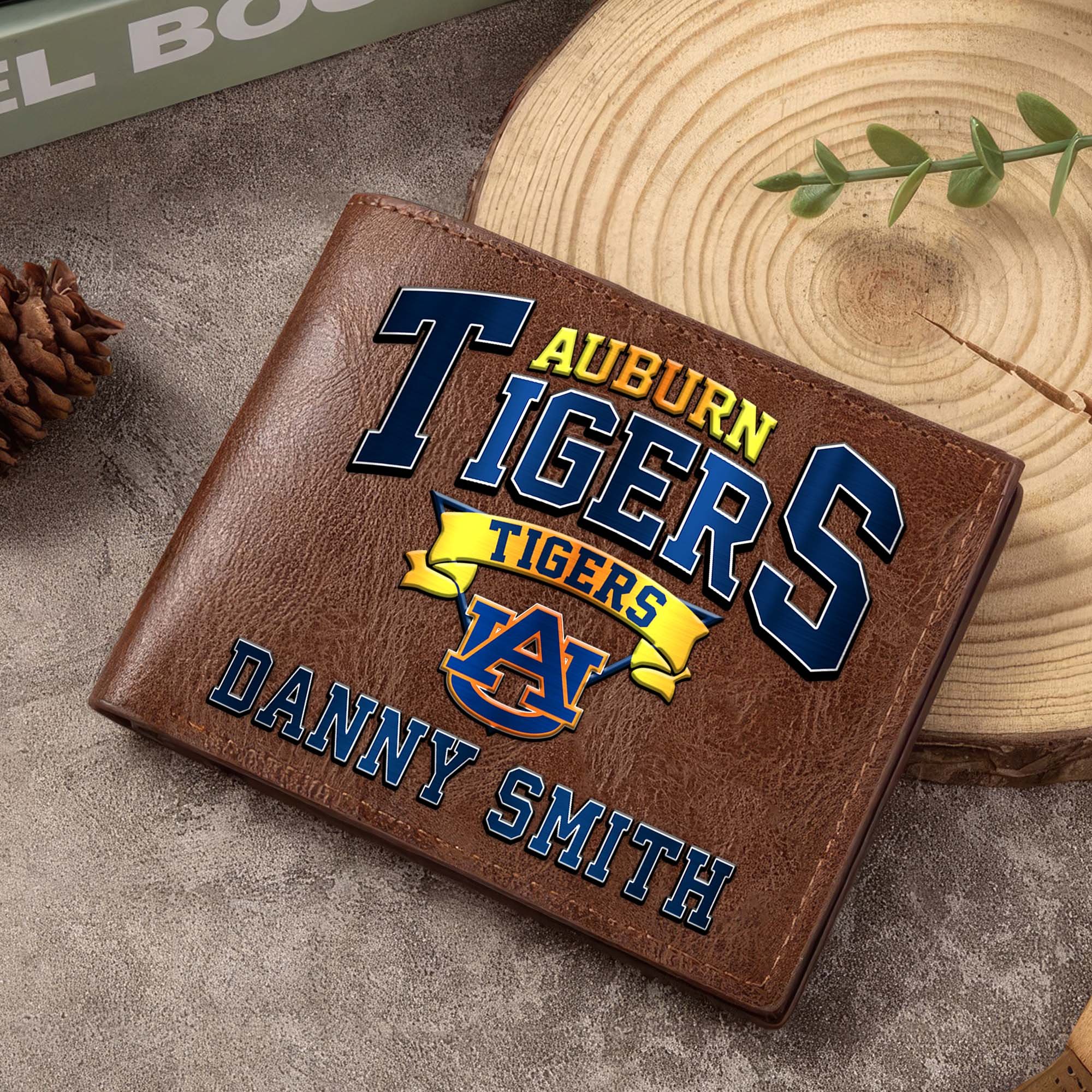 Auburn Tigers Men Wallet Custom Your Name, Football Team Men Wallet For Fans, Gifts For Football Lovers EHIVM-02261050 - Image 6