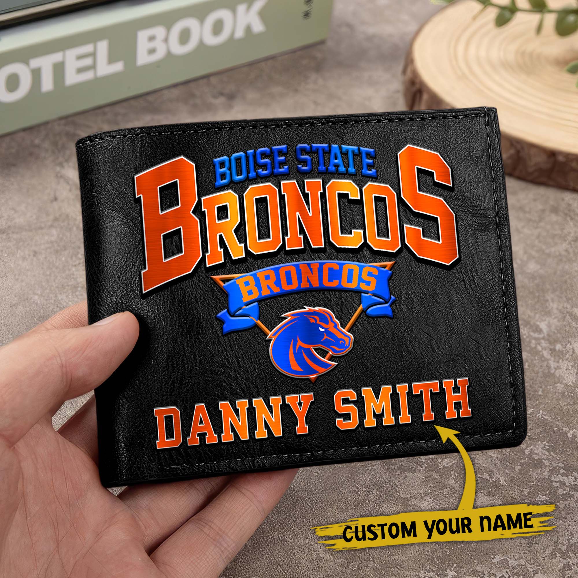 Alternative view of Boise State Broncos Men Wallet Custom Your Name, Football Team Men Wallet For Fans, Gifts For Football Lovers EHIVM-02261050