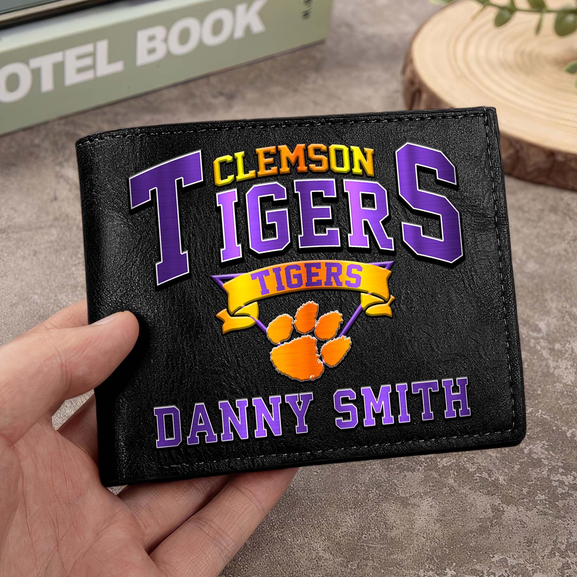 Clemson Tigers Men Wallet Custom Your Name, Football Team Men Wallet For Fans, Gifts For Football Lovers EHIVM-02261050