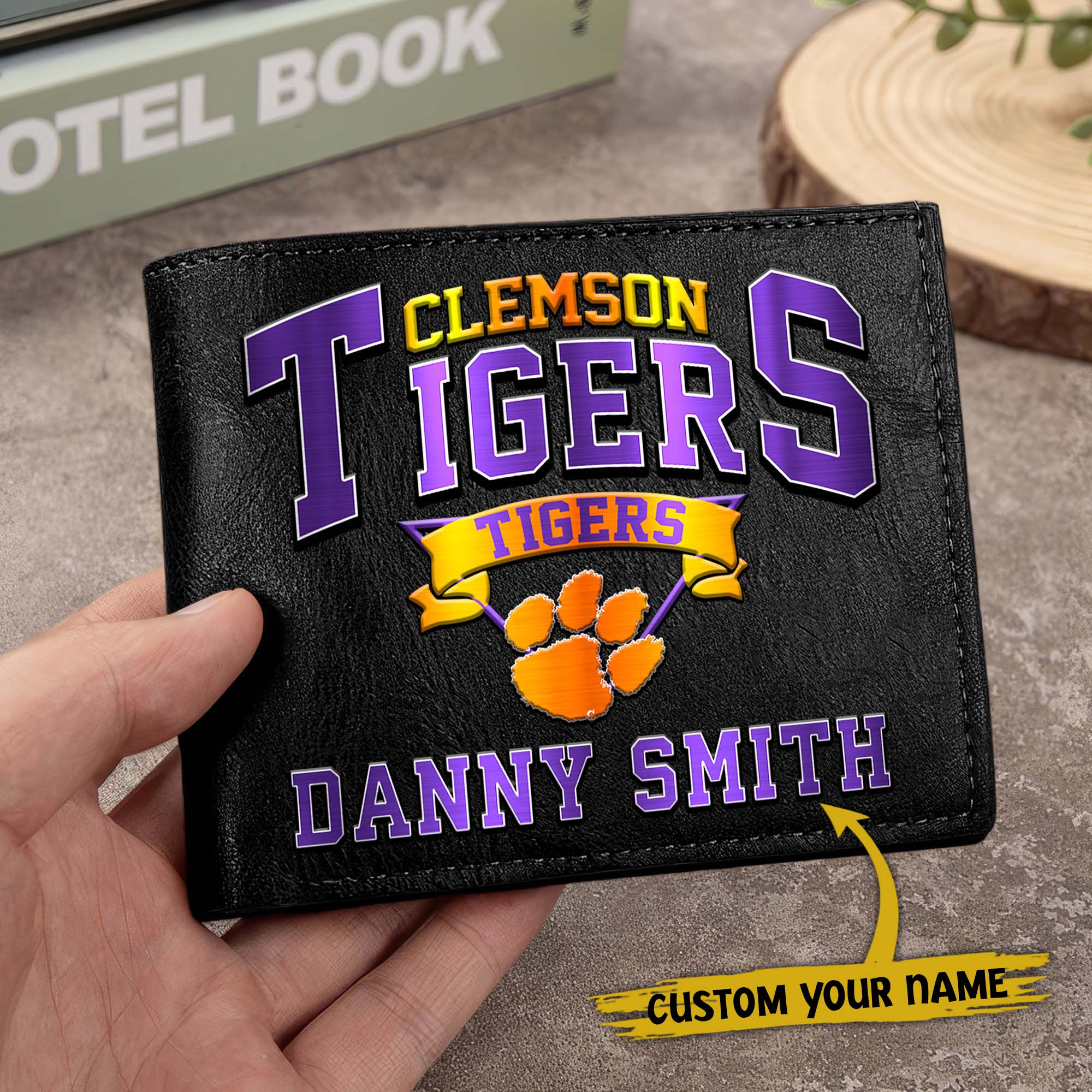 Alternative view of Clemson Tigers Men Wallet Custom Your Name, Football Team Men Wallet For Fans, Gifts For Football Lovers EHIVM-02261050