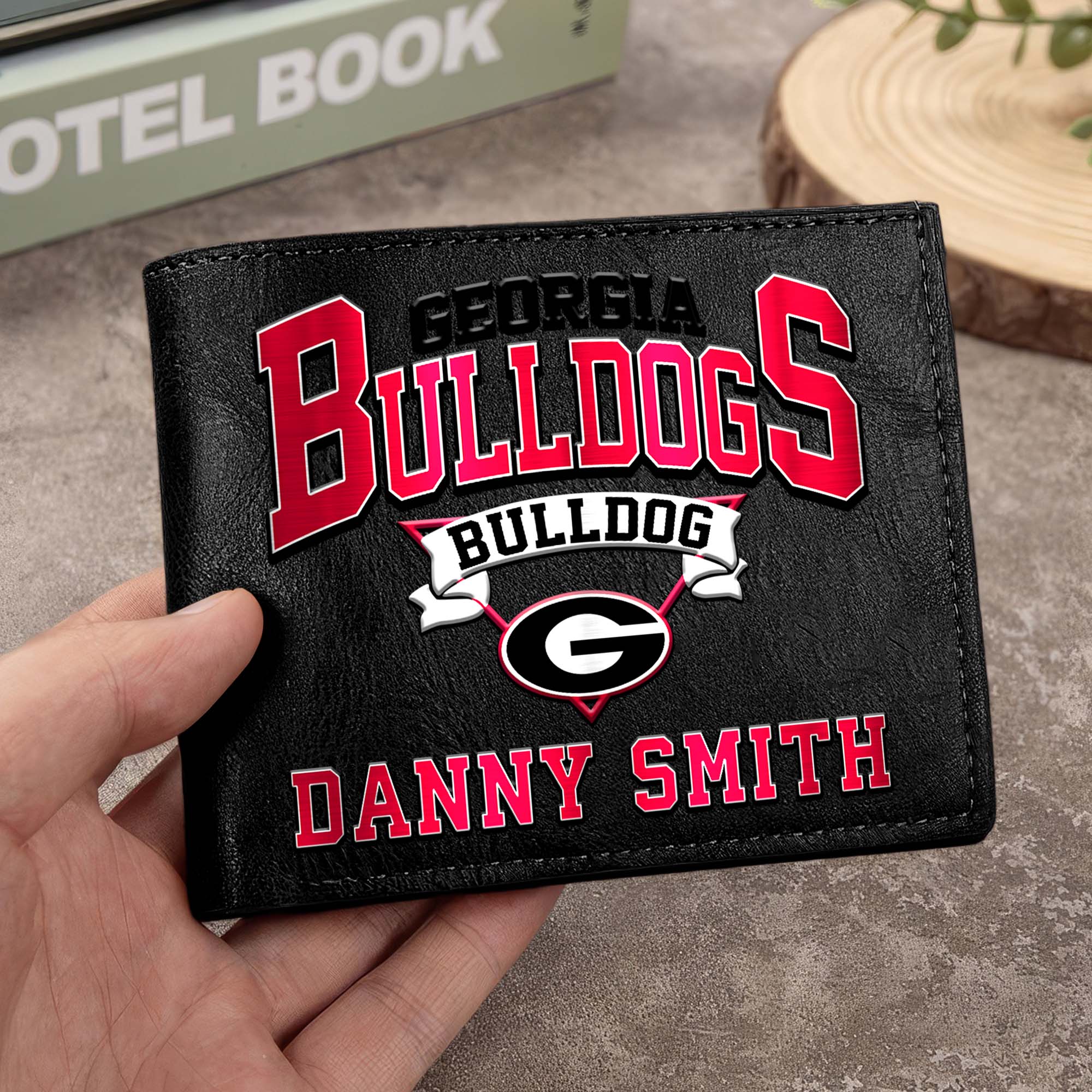 Georgia Bulldogs Men Wallet Custom Your Name, Football Team Men Wallet For Fans, Gifts For Football Lovers EHIVM-02261050