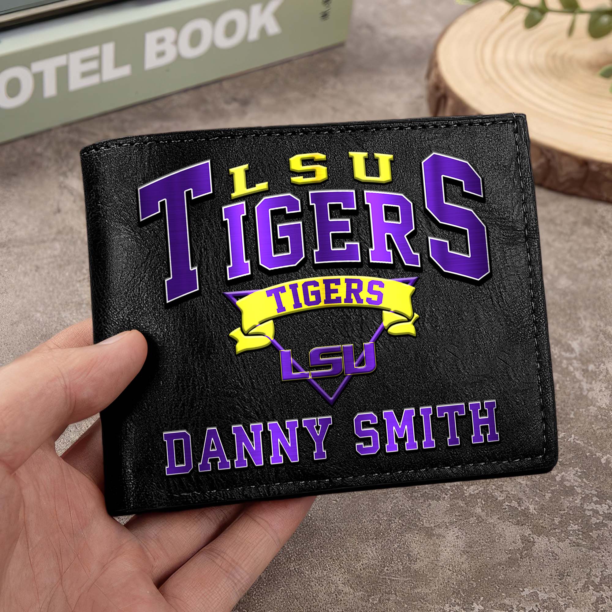 LSU TIGERS Men Wallet Custom Your Name, Football Team Men Wallet For Fans, Gifts For Football Lovers EHIVM-02261050
