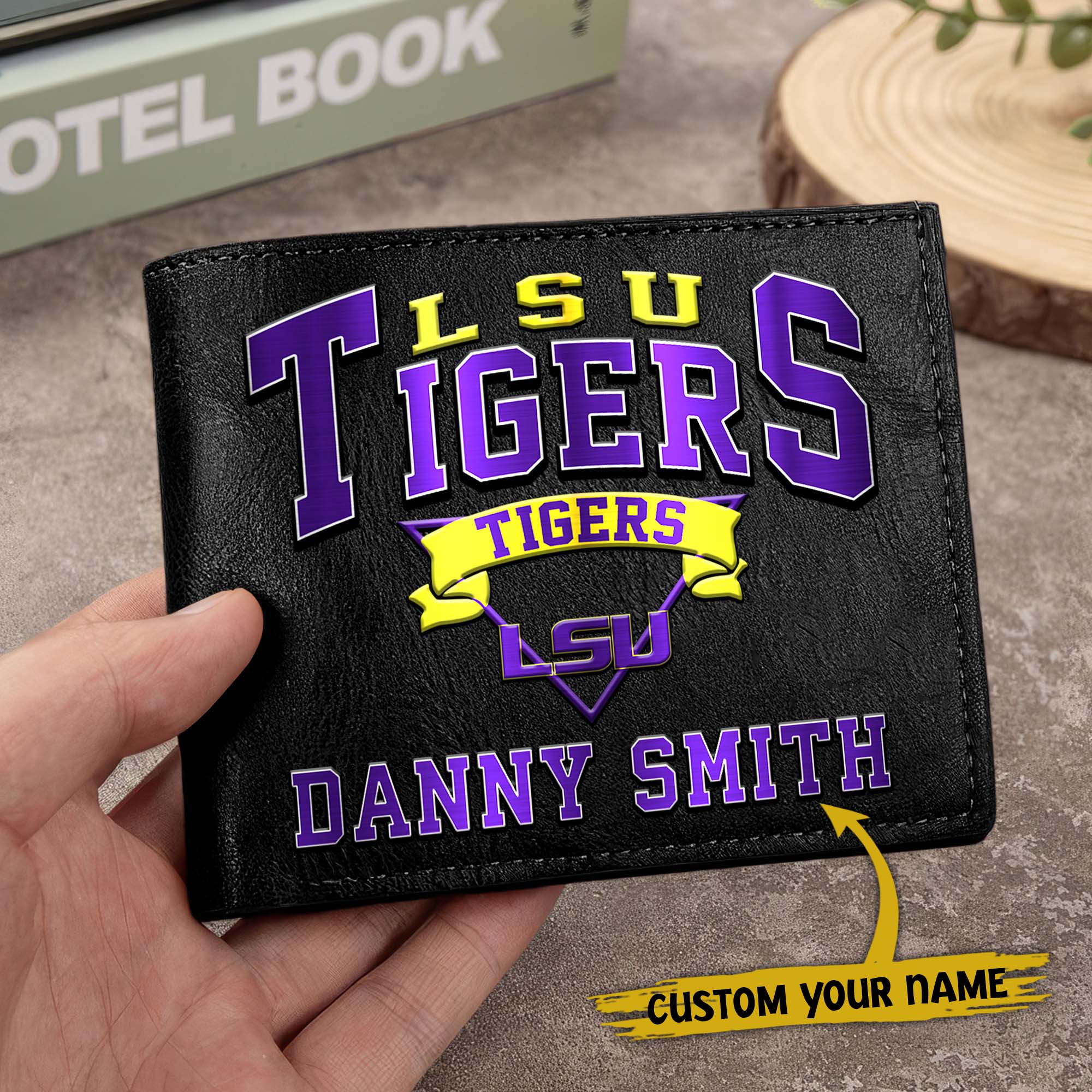 Alternative view of LSU TIGERS Men Wallet Custom Your Name, Football Team Men Wallet For Fans, Gifts For Football Lovers EHIVM-02261050