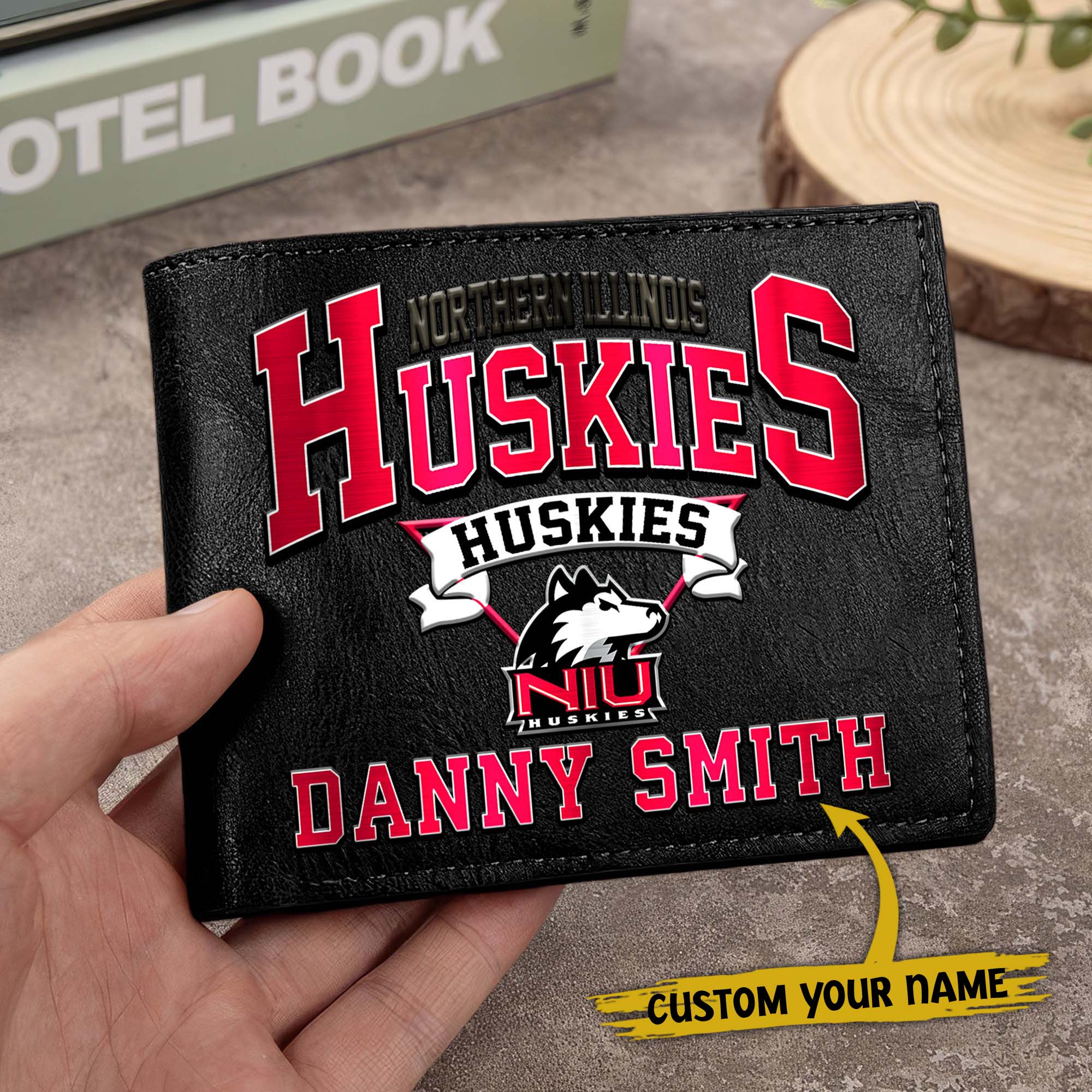 Alternative view of Northern Illinois Huskies Men Wallet Custom Your Name, Football Team Men Wallet For Fans, Gifts For Football Lovers EHIVM-02261050
