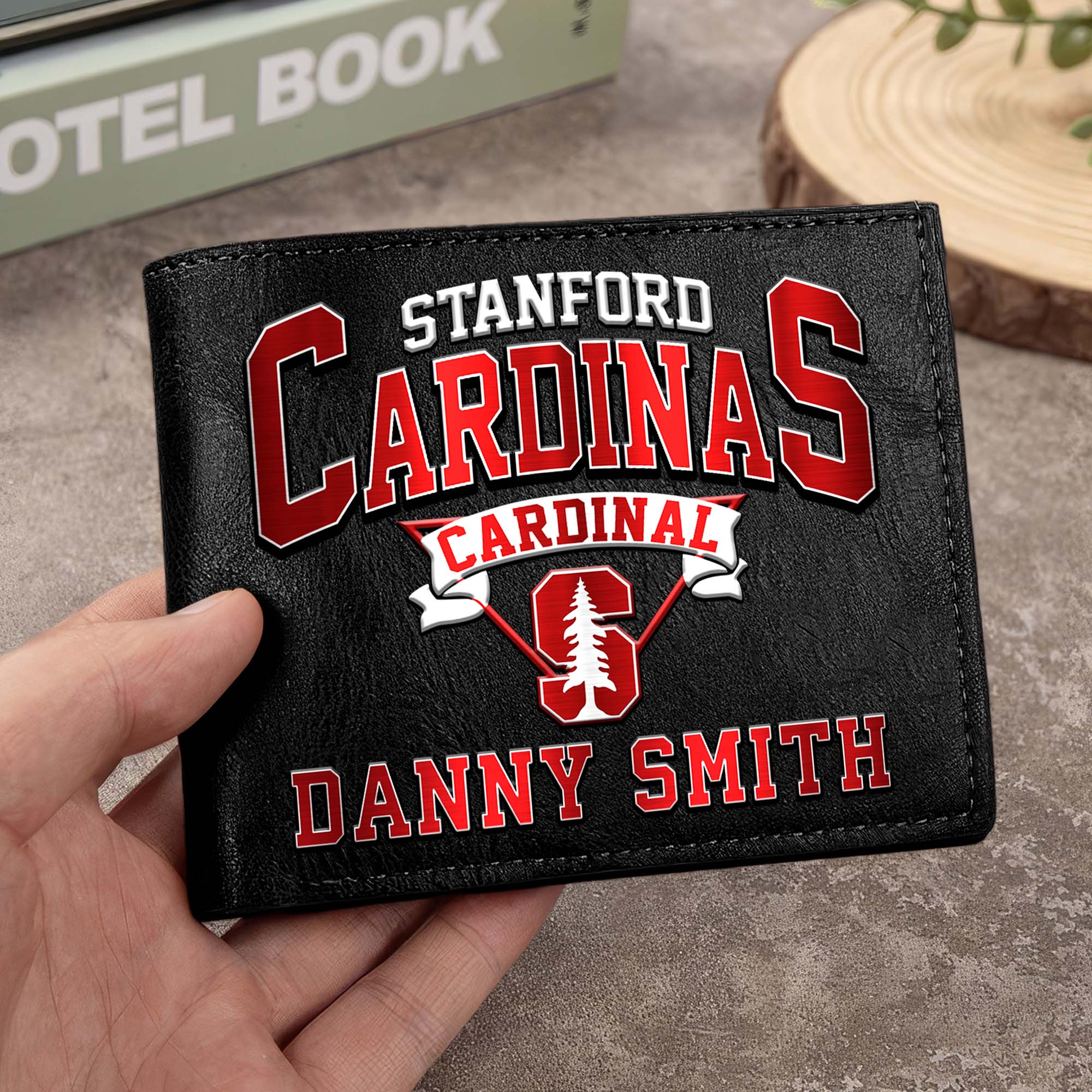 Stanford Cardinal Men Wallet Custom Your Name, Football Team Men Wallet For Fans, Gifts For Football Lovers EHIVM-02261050