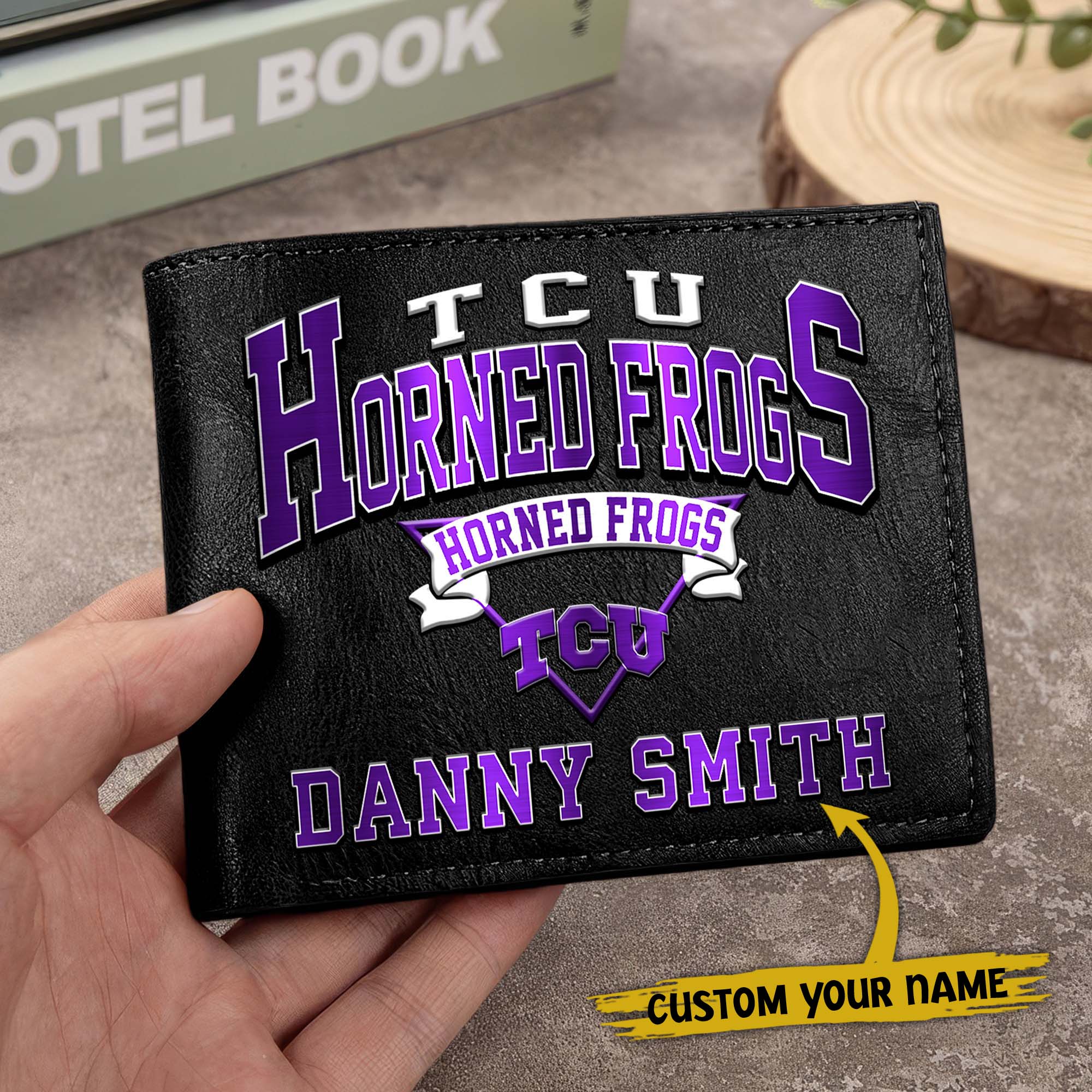 Alternative view of TCU Horned Frogs Men Wallet Custom Your Name, Football Team Men Wallet For Fans, Gifts For Football Lovers EHIVM-02261050
