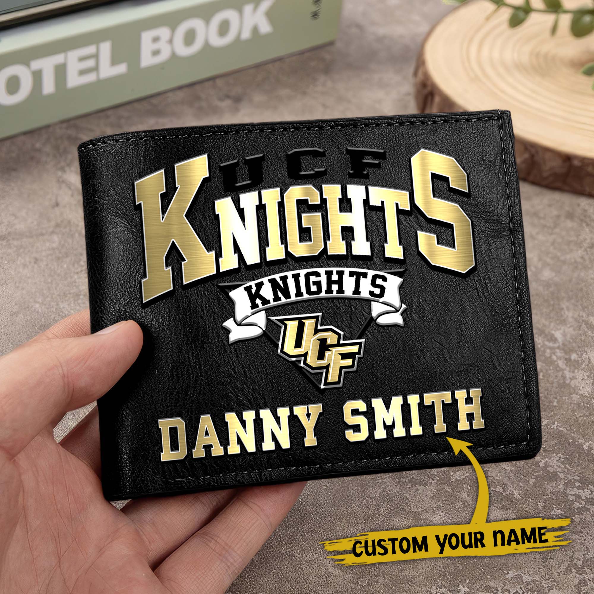 Alternative view of UCF Knights Men Wallet Custom Your Name, Football Team Men Wallet For Fans, Gifts For Football Lovers EHIVM-02261050