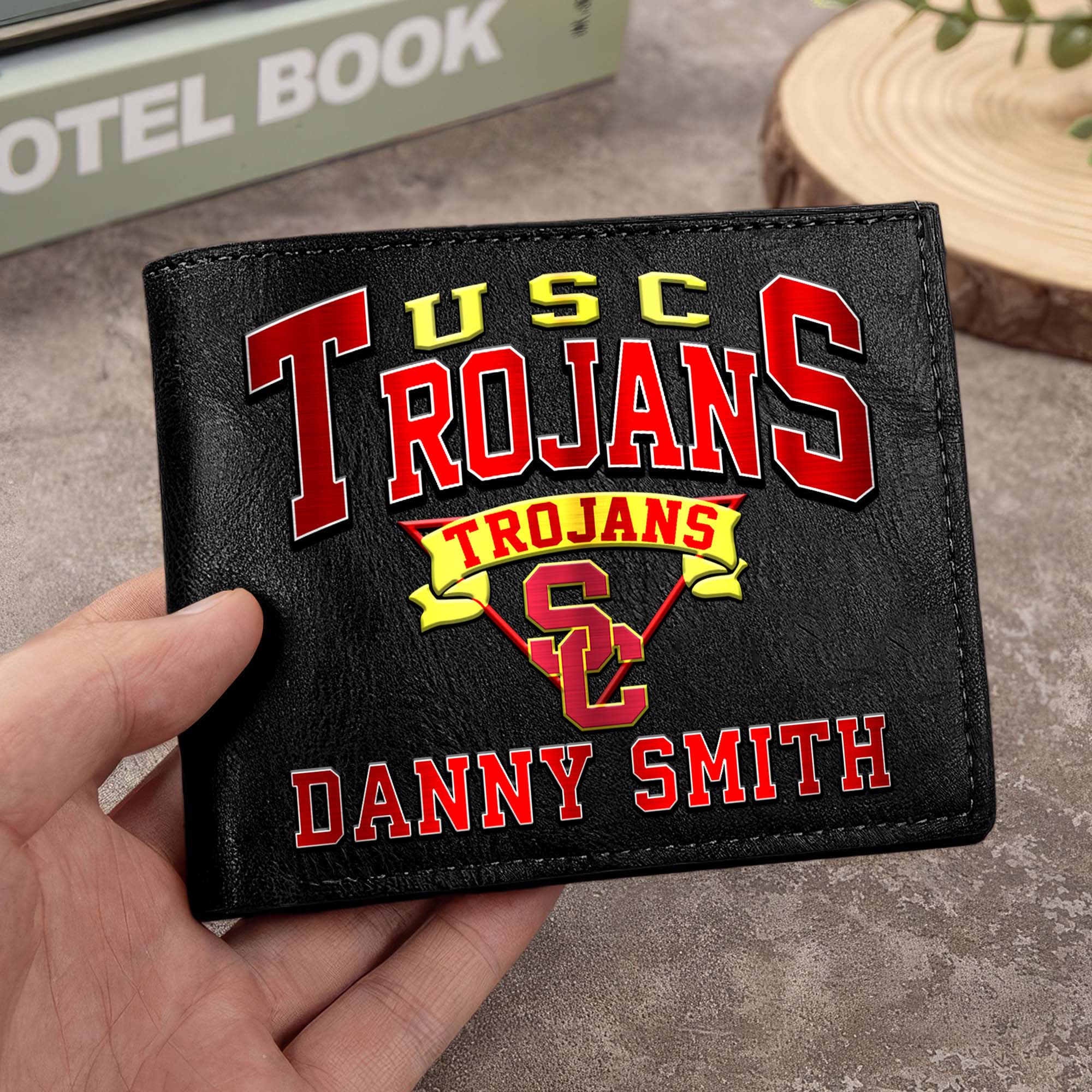 USC Trojans Men Wallet Custom Your Name, Football Team Men Wallet For Fans, Gifts For Football Lovers EHIVM-02261050