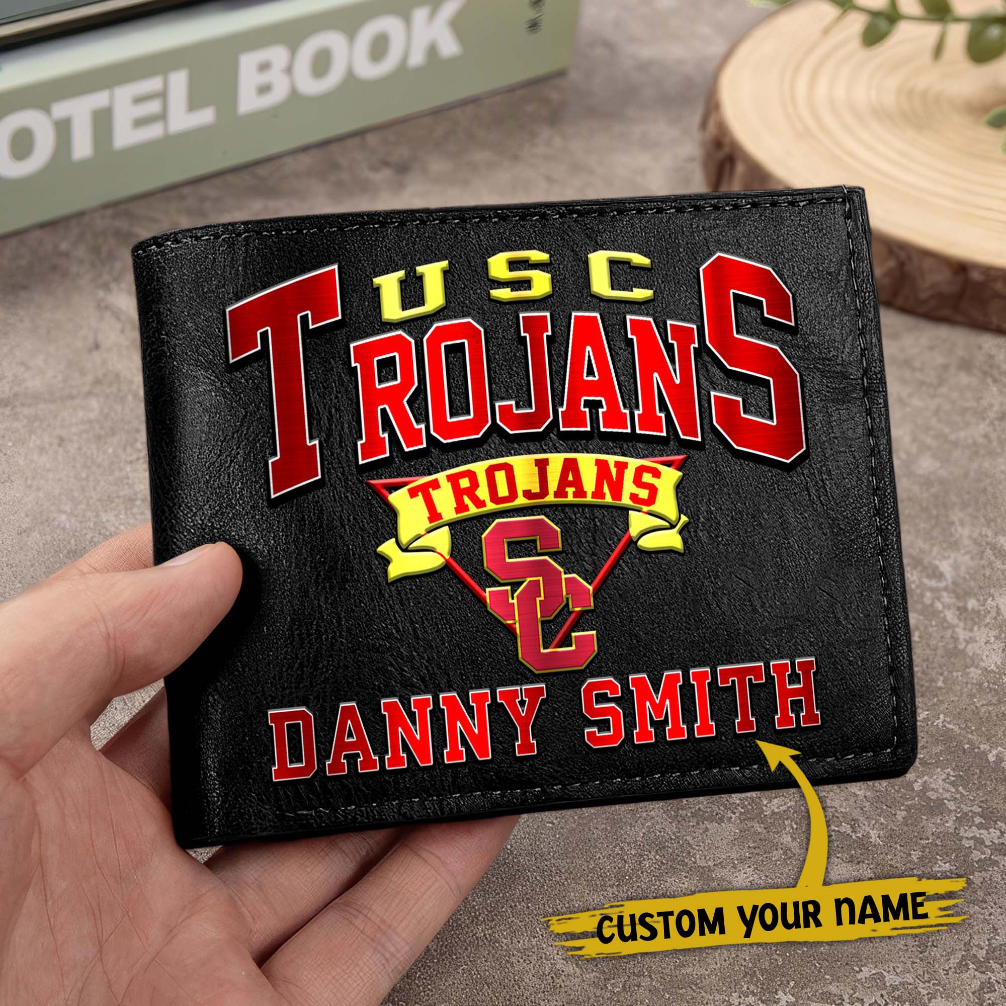 Alternative view of USC Trojans Men Wallet Custom Your Name, Football Team Men Wallet For Fans, Gifts For Football Lovers EHIVM-02261050