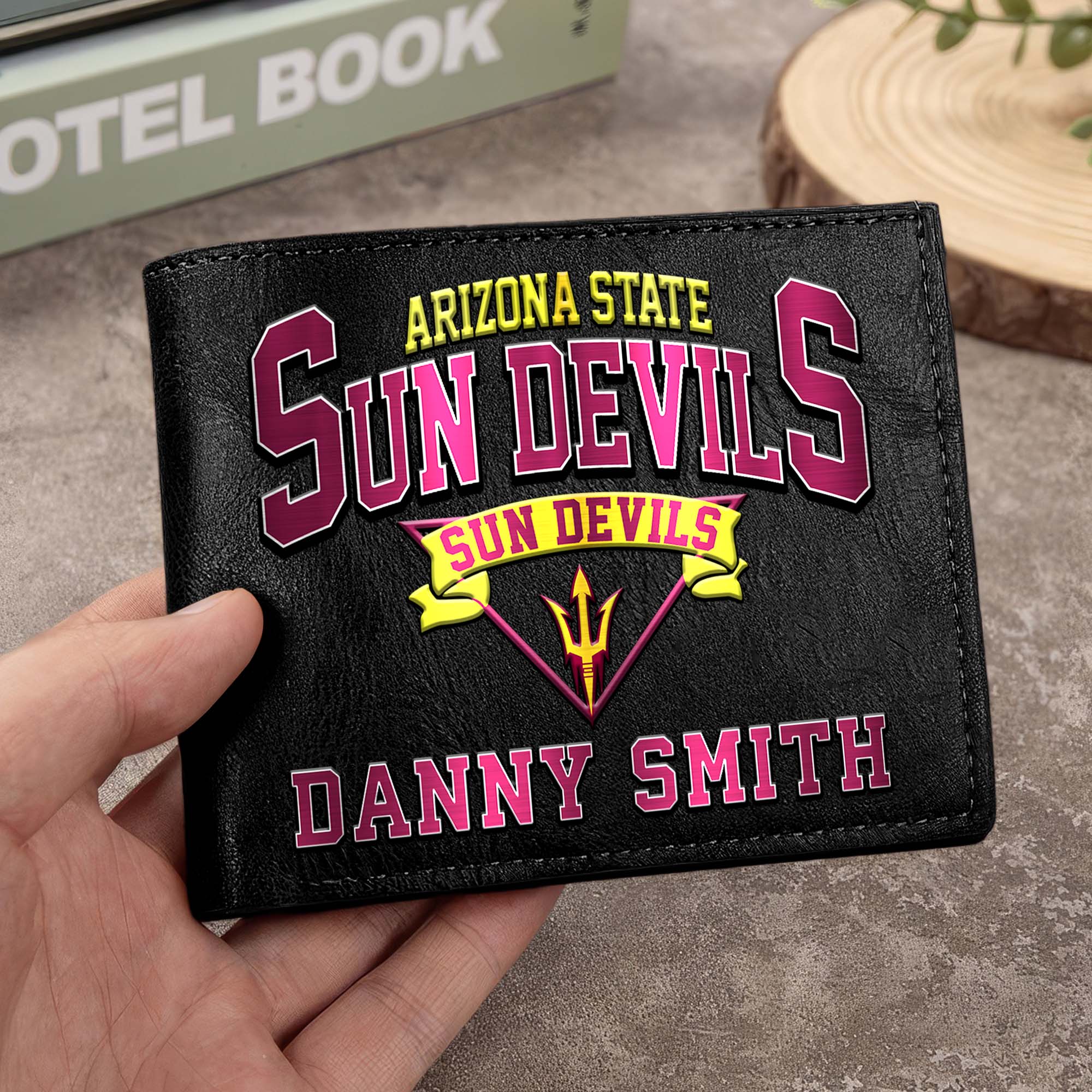 Arizona State Sun Devils Men Wallet Custom Your Name, Football Team Men Wallet For Fans, Gifts For Football Lovers EHIVM-02261050