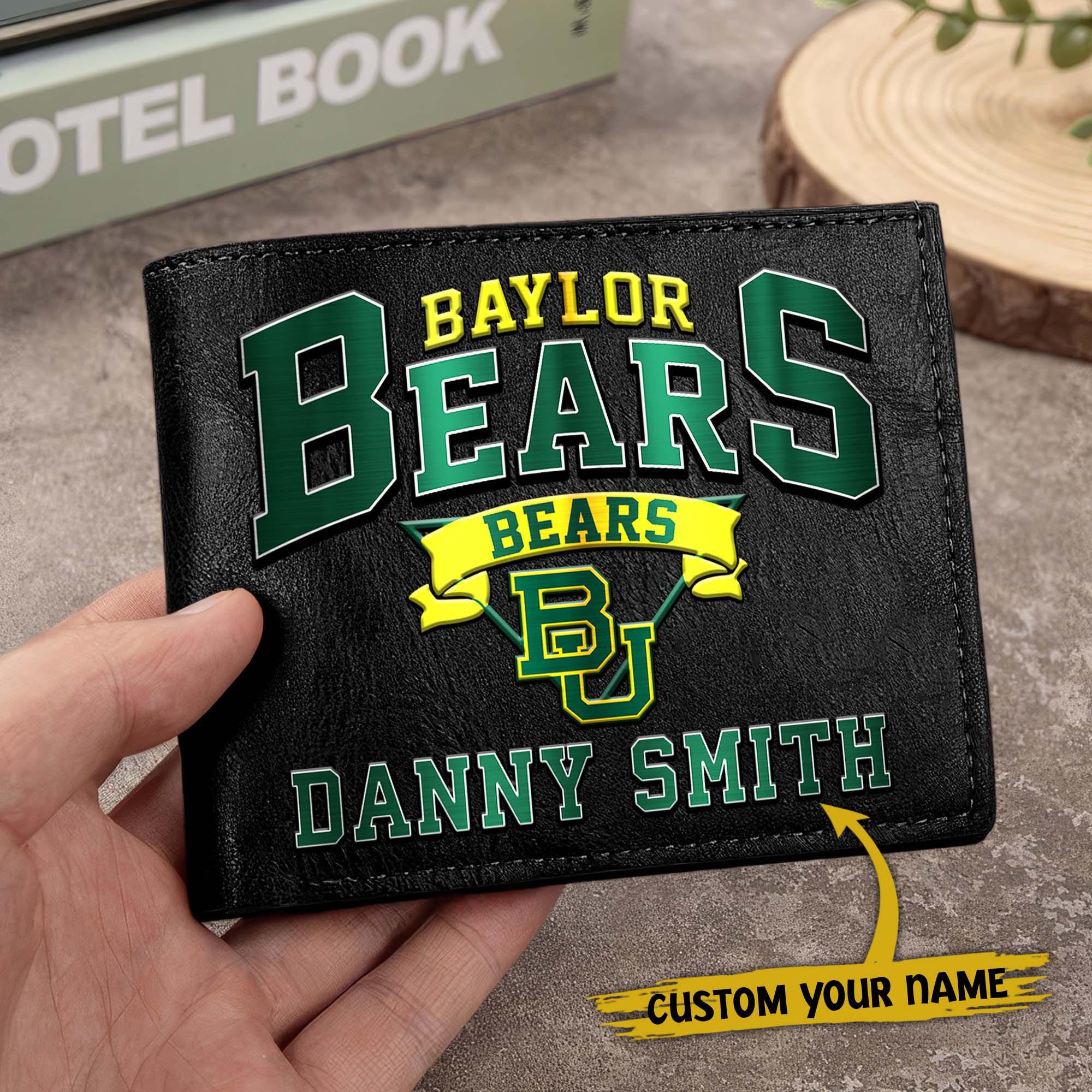 Alternative view of Baylor Bears Men Wallet Custom Your Name, Football Team Men Wallet For Fans, Gifts For Football Lovers EHIVM-02261050