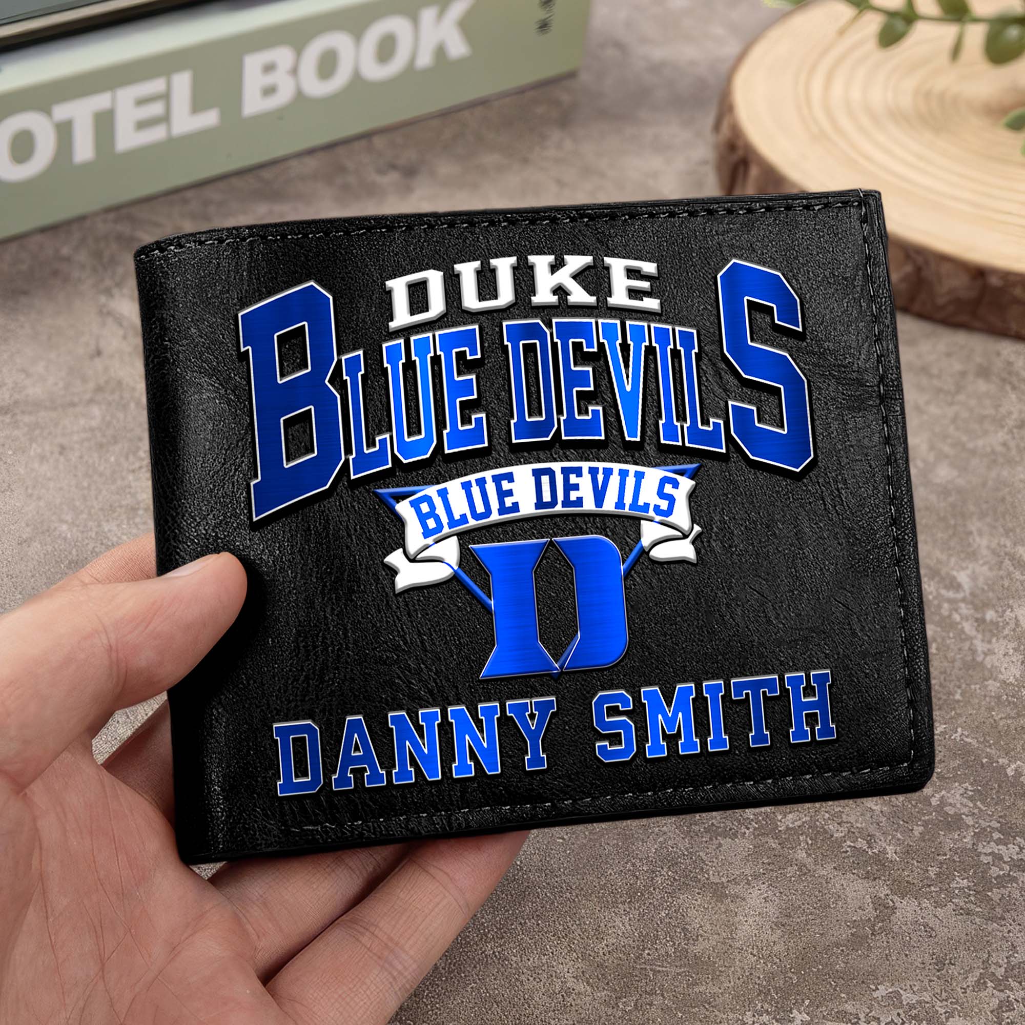 Duke Blue Devils Men Wallet Custom Your Name, Football Team Men Wallet For Fans, Gifts For Football Lovers EHIVM-02261050