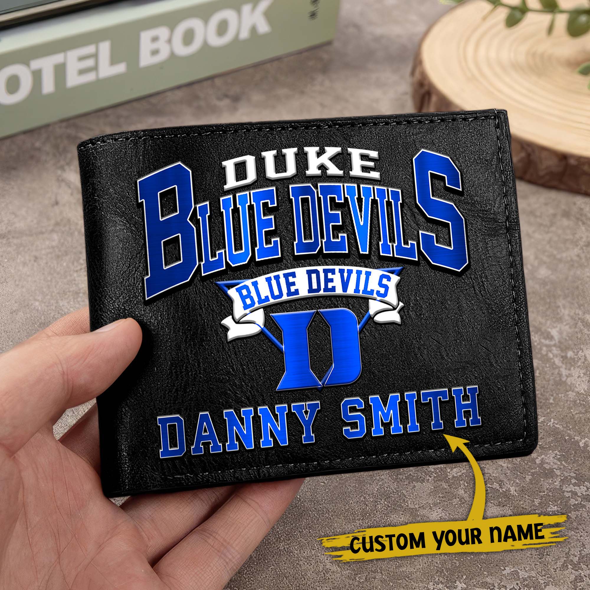Alternative view of Duke Blue Devils Men Wallet Custom Your Name, Football Team Men Wallet For Fans, Gifts For Football Lovers EHIVM-02261050