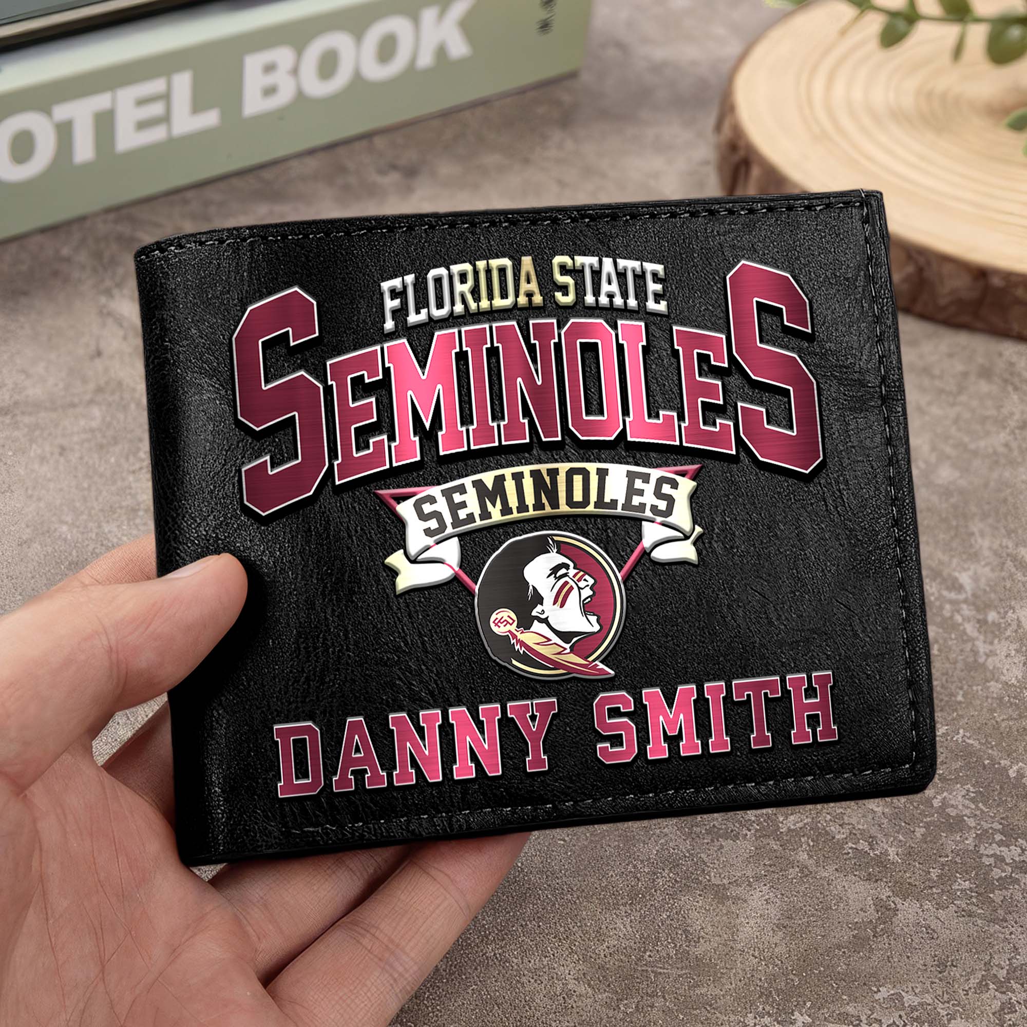 Florida State Seminoles Men Wallet Custom Your Name, Football Team Men Wallet For Fans, Gifts For Football Lovers EHIVM-02261050