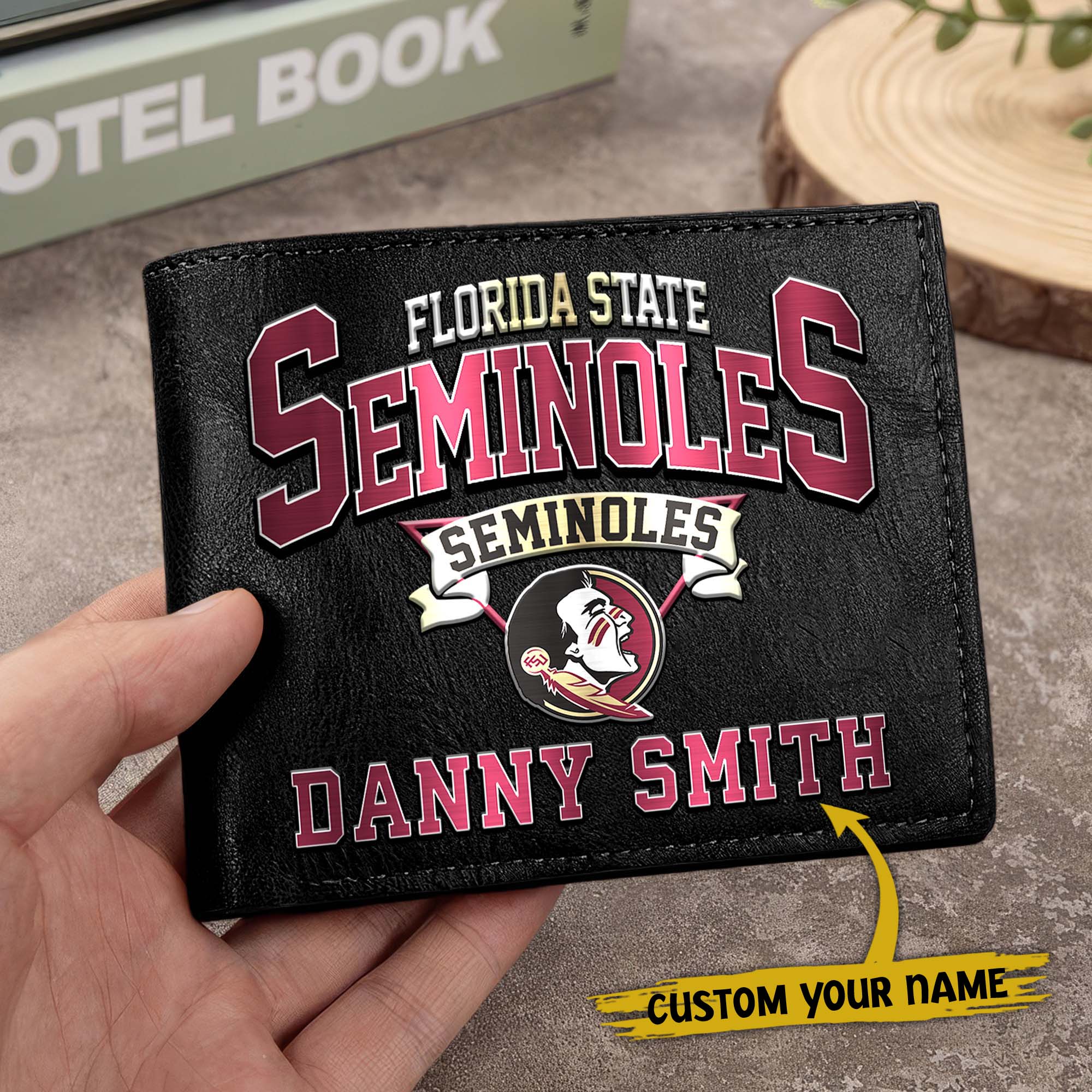 Alternative view of Florida State Seminoles Men Wallet Custom Your Name, Football Team Men Wallet For Fans, Gifts For Football Lovers EHIVM-02261050