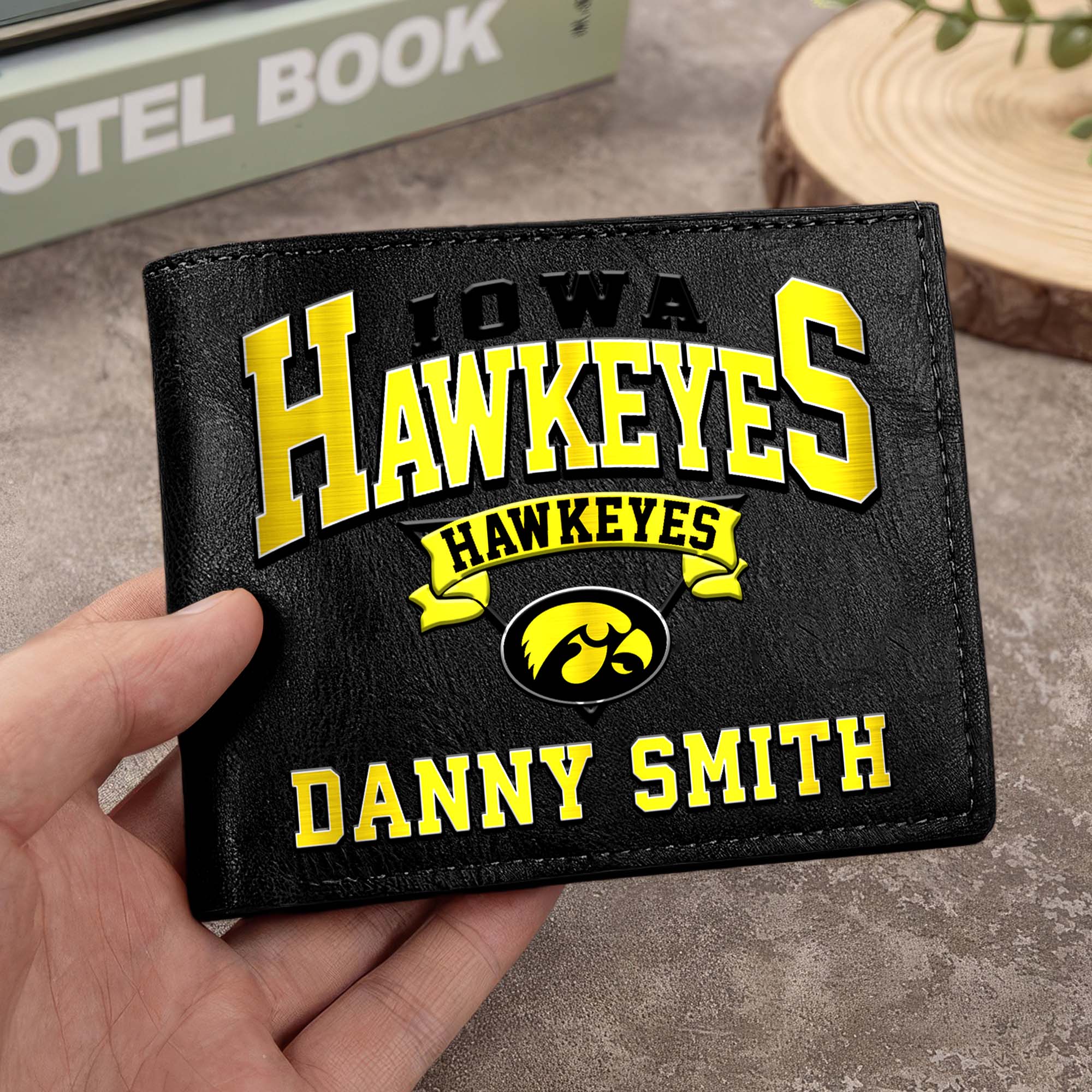 Iowa Hawkeyes Men Wallet Custom Your Name, Football Team Men Wallet For Fans, Gifts For Football Lovers EHIVM-02261050