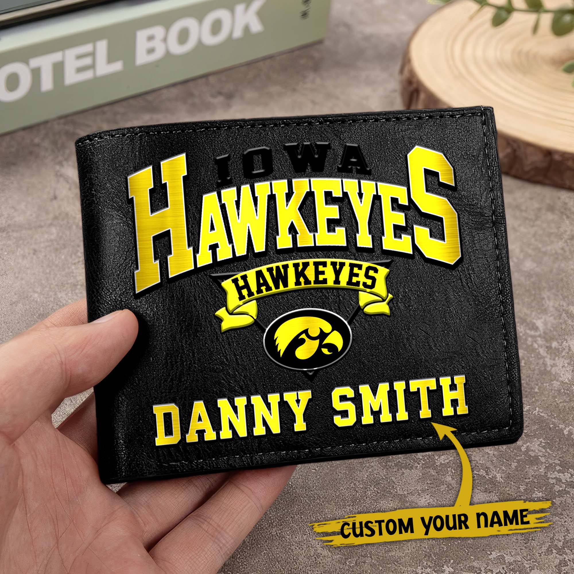 Alternative view of Iowa Hawkeyes Men Wallet Custom Your Name, Football Team Men Wallet For Fans, Gifts For Football Lovers EHIVM-02261050