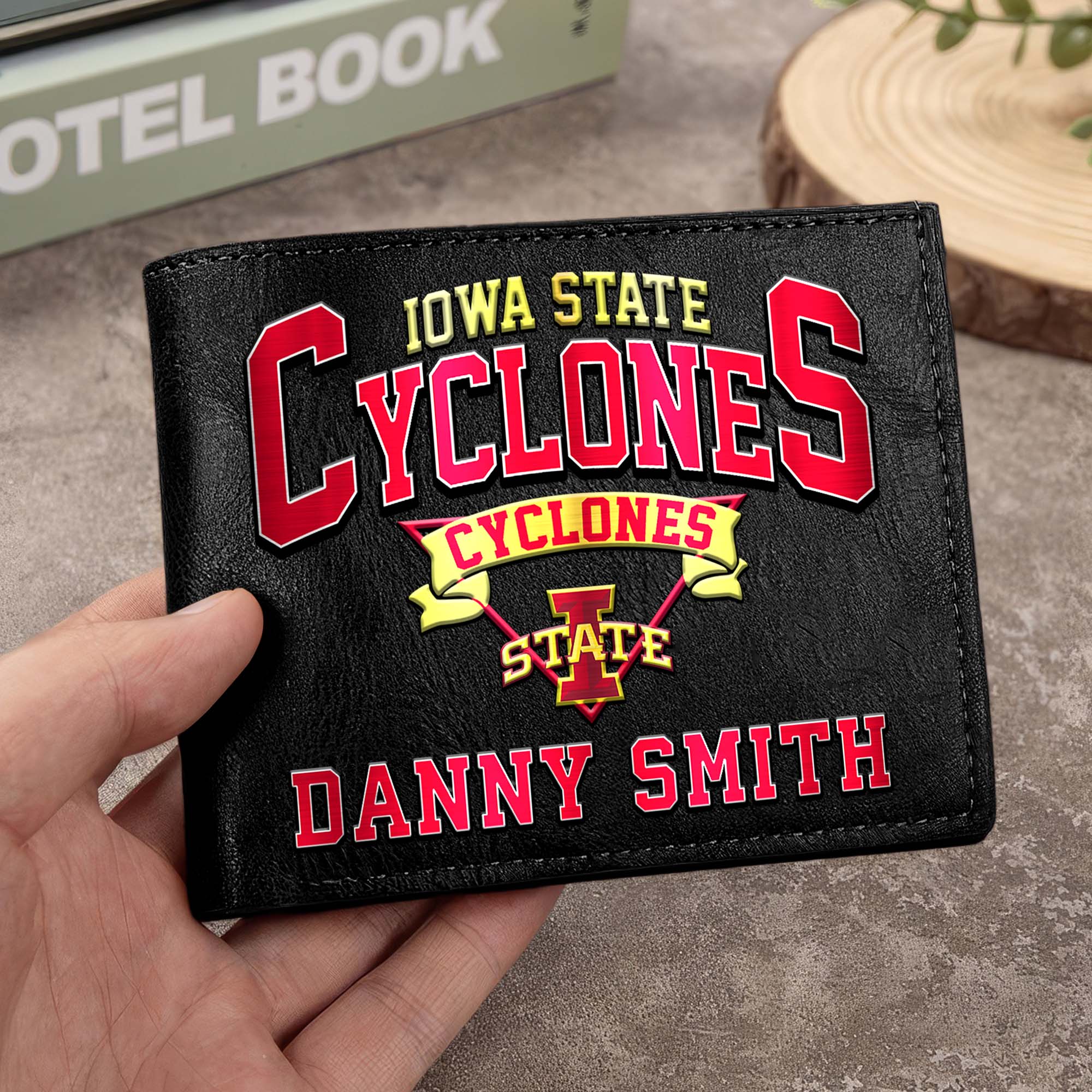 Iowa State Cyclones Men Wallet Custom Your Name, Football Team Men Wallet For Fans, Gifts For Football Lovers EHIVM-02261050