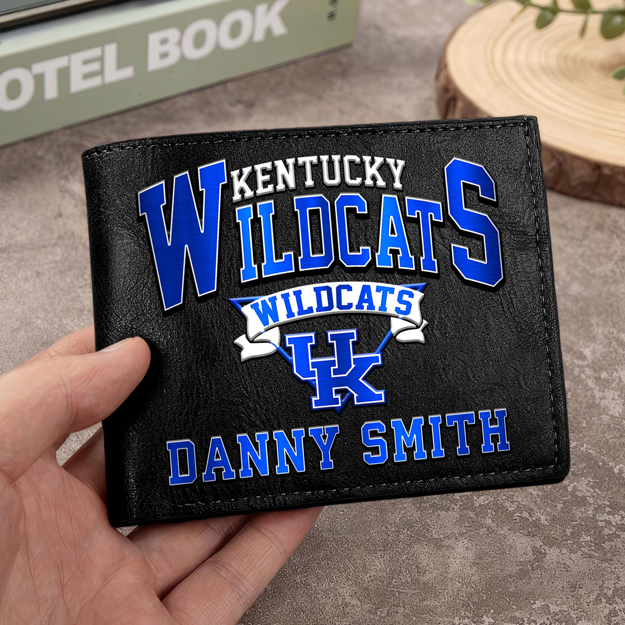 Kentucky Wildcats Men Wallet Custom Your Name, Football Team Men Wallet For Fans, Gifts For Football Lovers EHIVM-02261050