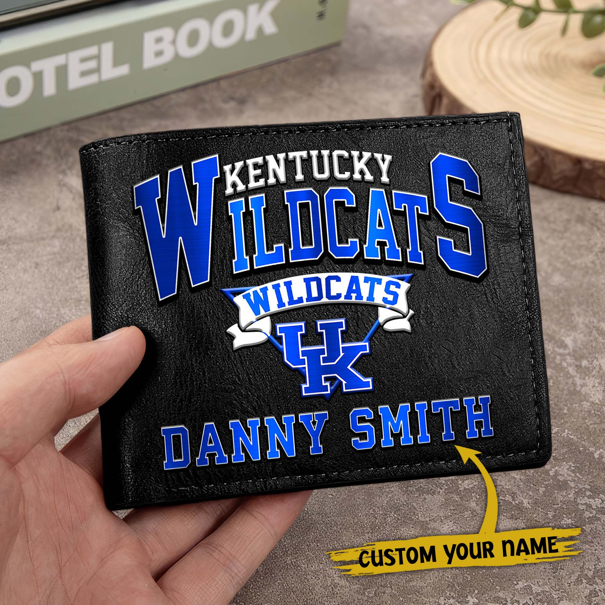 Alternative view of Kentucky Wildcats Men Wallet Custom Your Name, Football Team Men Wallet For Fans, Gifts For Football Lovers EHIVM-02261050