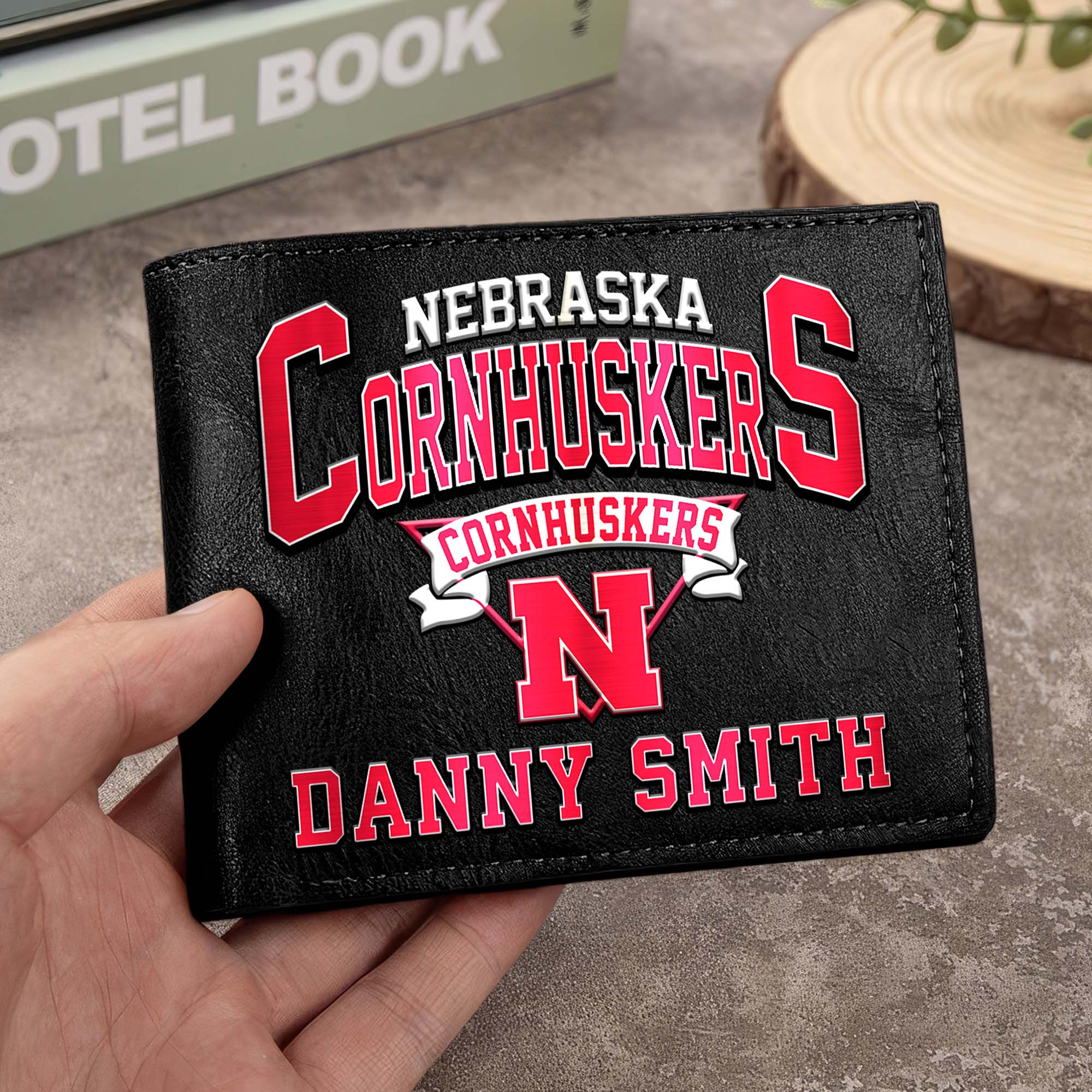 Nebraska Cornhuskers Men Wallet Custom Your Name, Football Team Men Wallet For Fans, Gifts For Football Lovers EHIVM-02261050