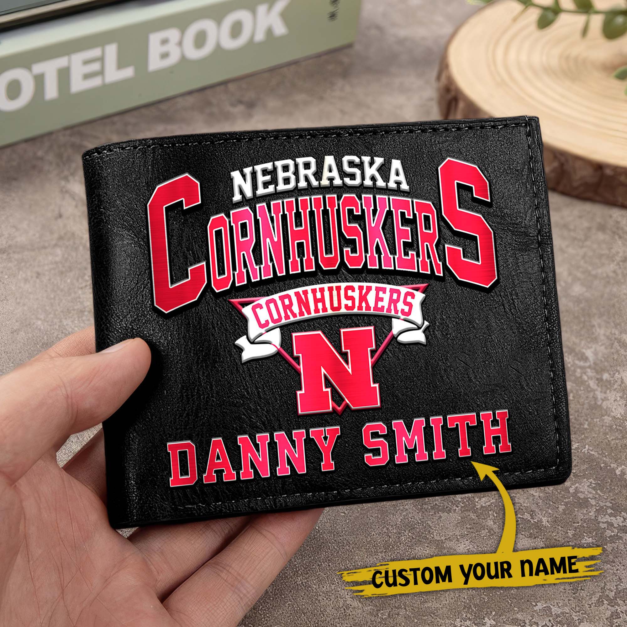 Alternative view of Nebraska Cornhuskers Men Wallet Custom Your Name, Football Team Men Wallet For Fans, Gifts For Football Lovers EHIVM-02261050