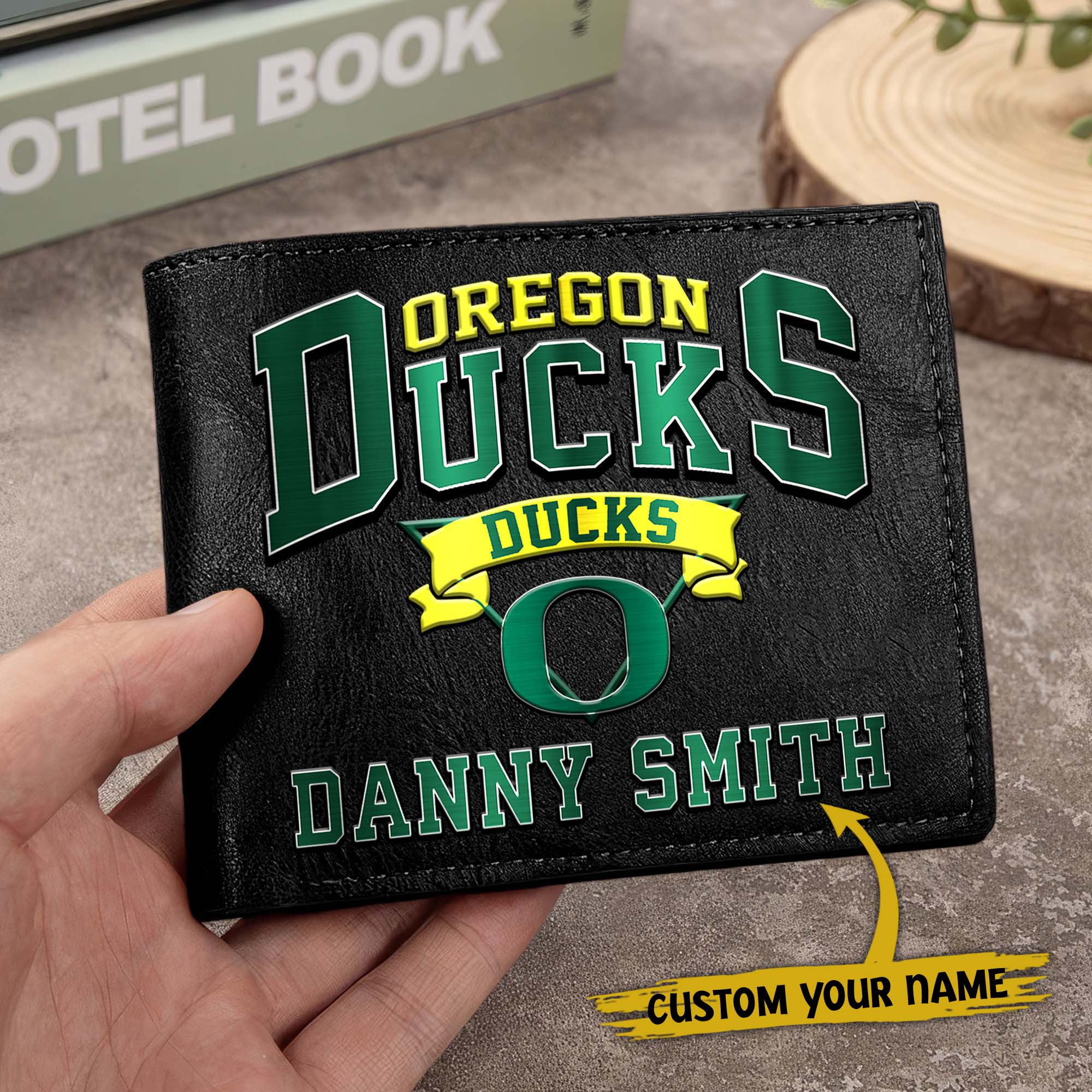Alternative view of Oregon Ducks Men Wallet Custom Your Name, Football Team Men Wallet For Fans, Gifts For Football Lovers EHIVM-02261050